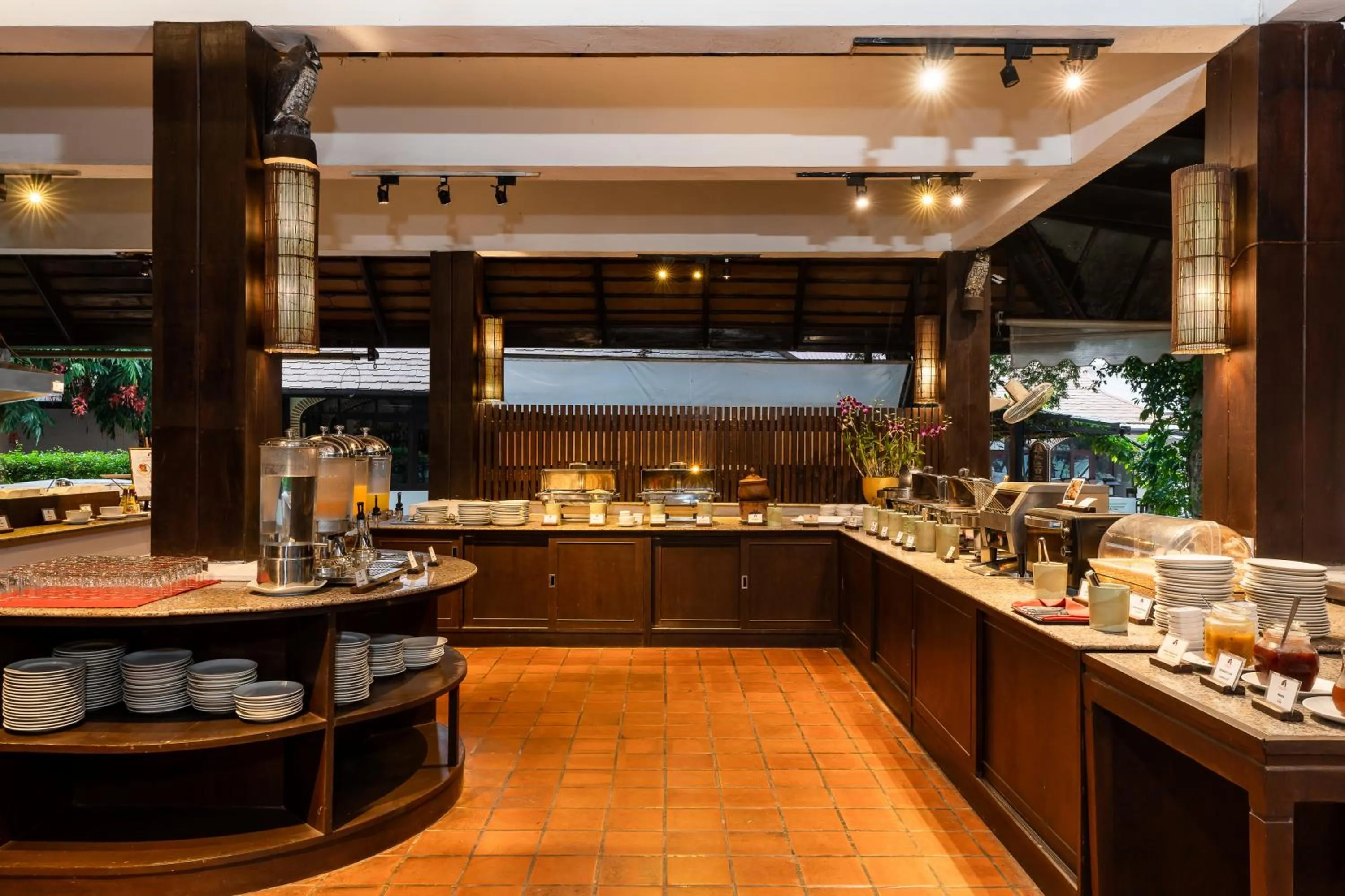 Buffet breakfast in The Legend Chiang Rai Boutique River Resort & Spa