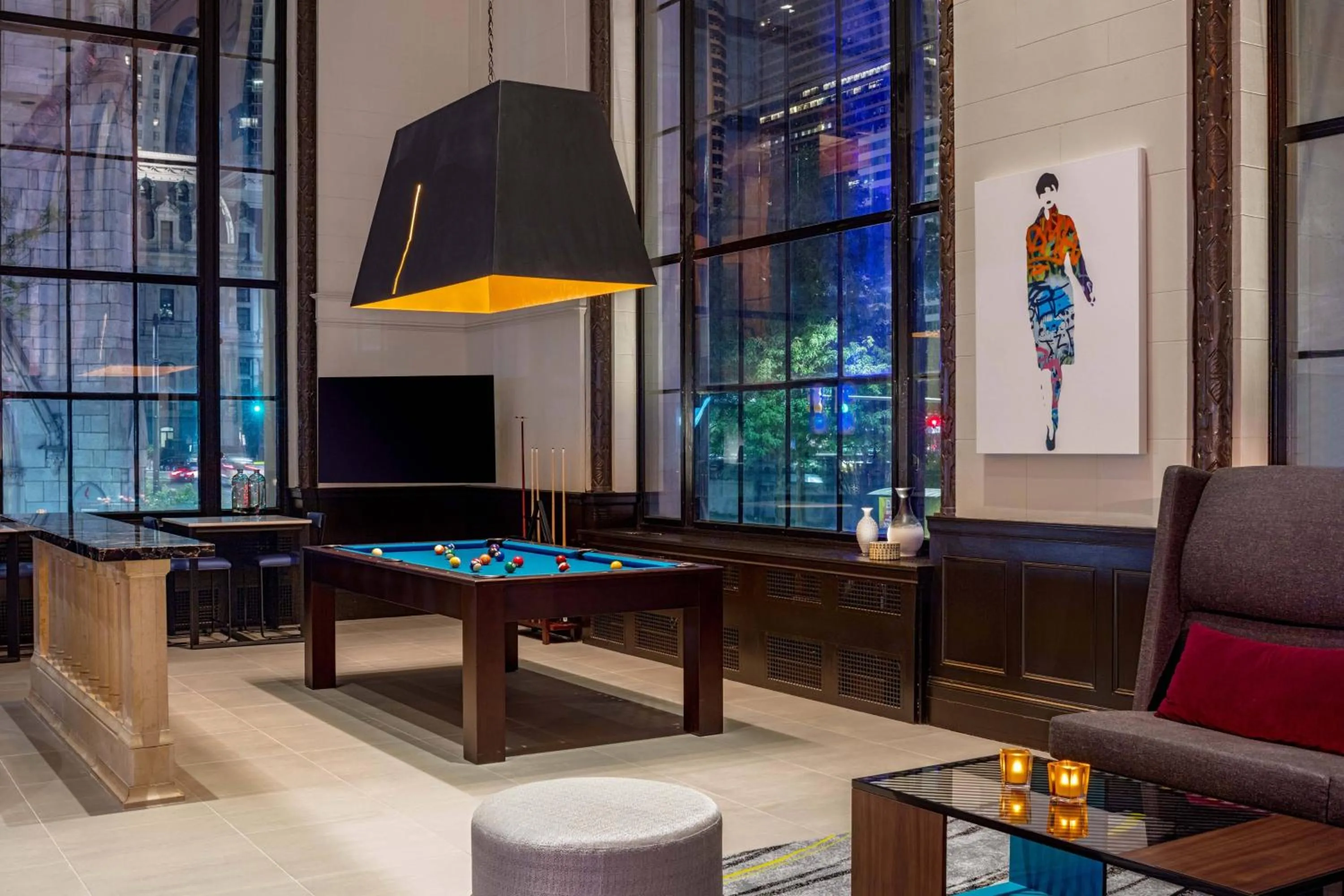 Swimming pool in Aloft Philadelphia Downtown