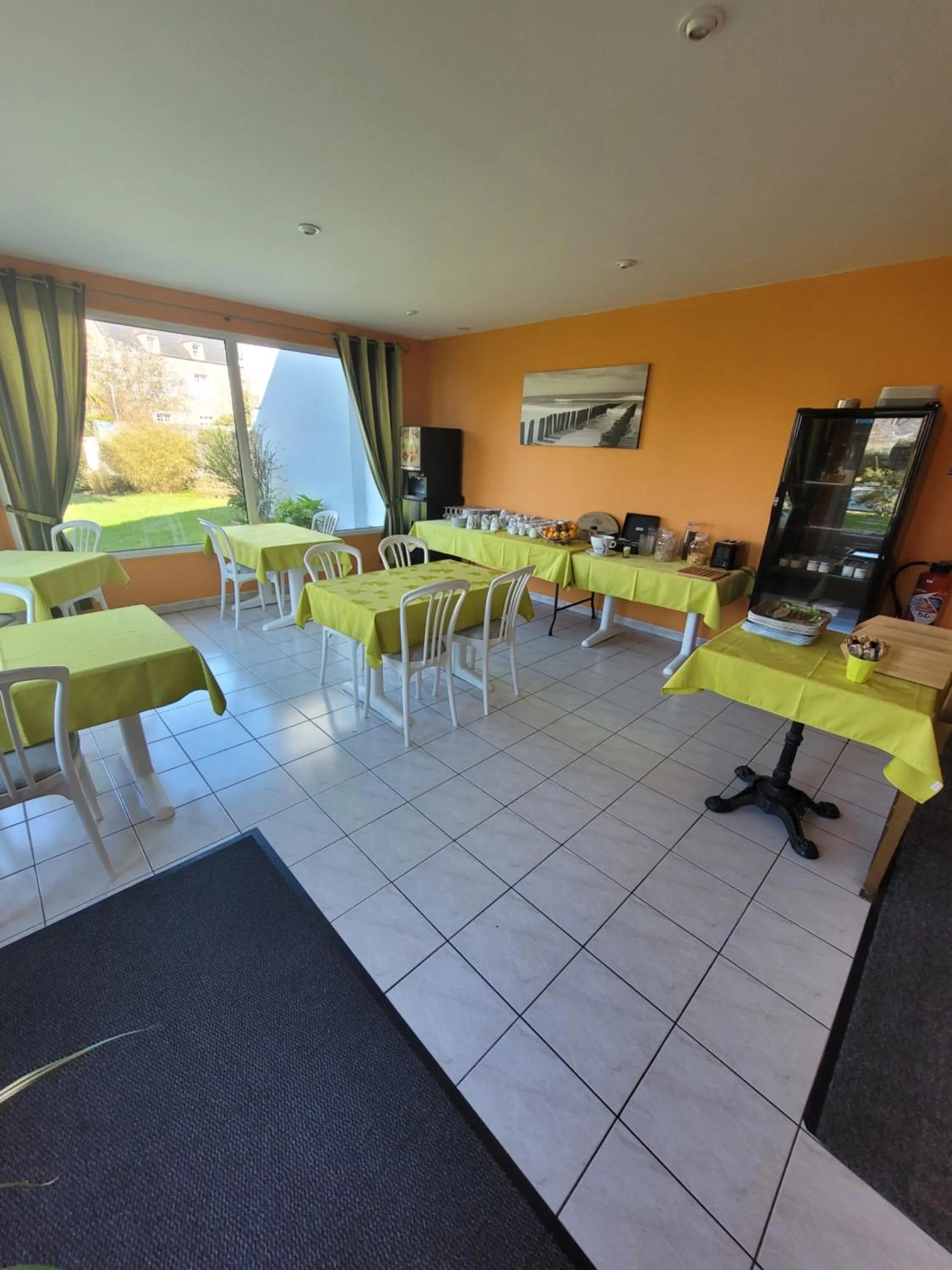 Buffet breakfast in Hotel Logis Au Moyne de Saire