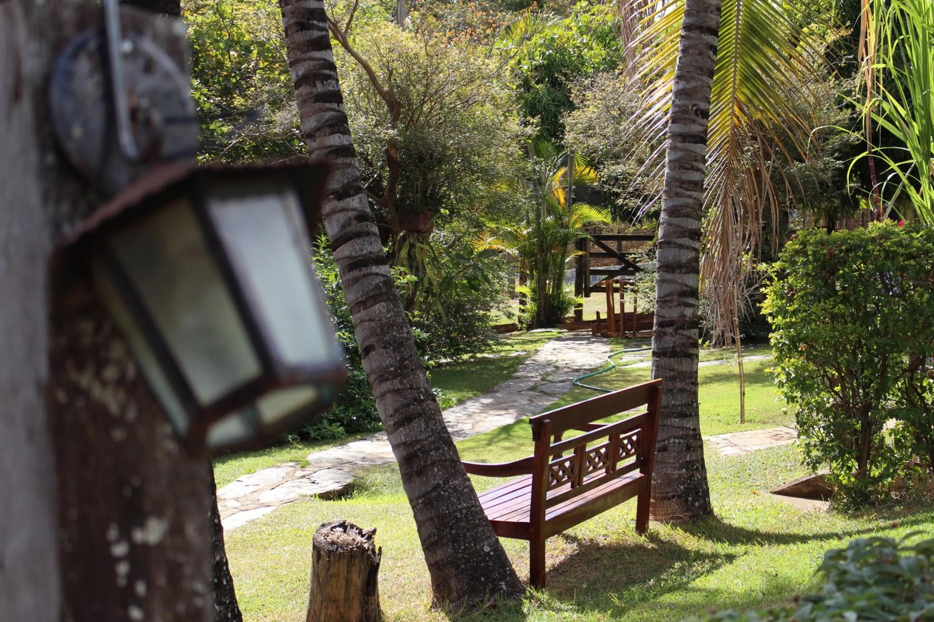 Garden view in Pousada Lapa Grande
