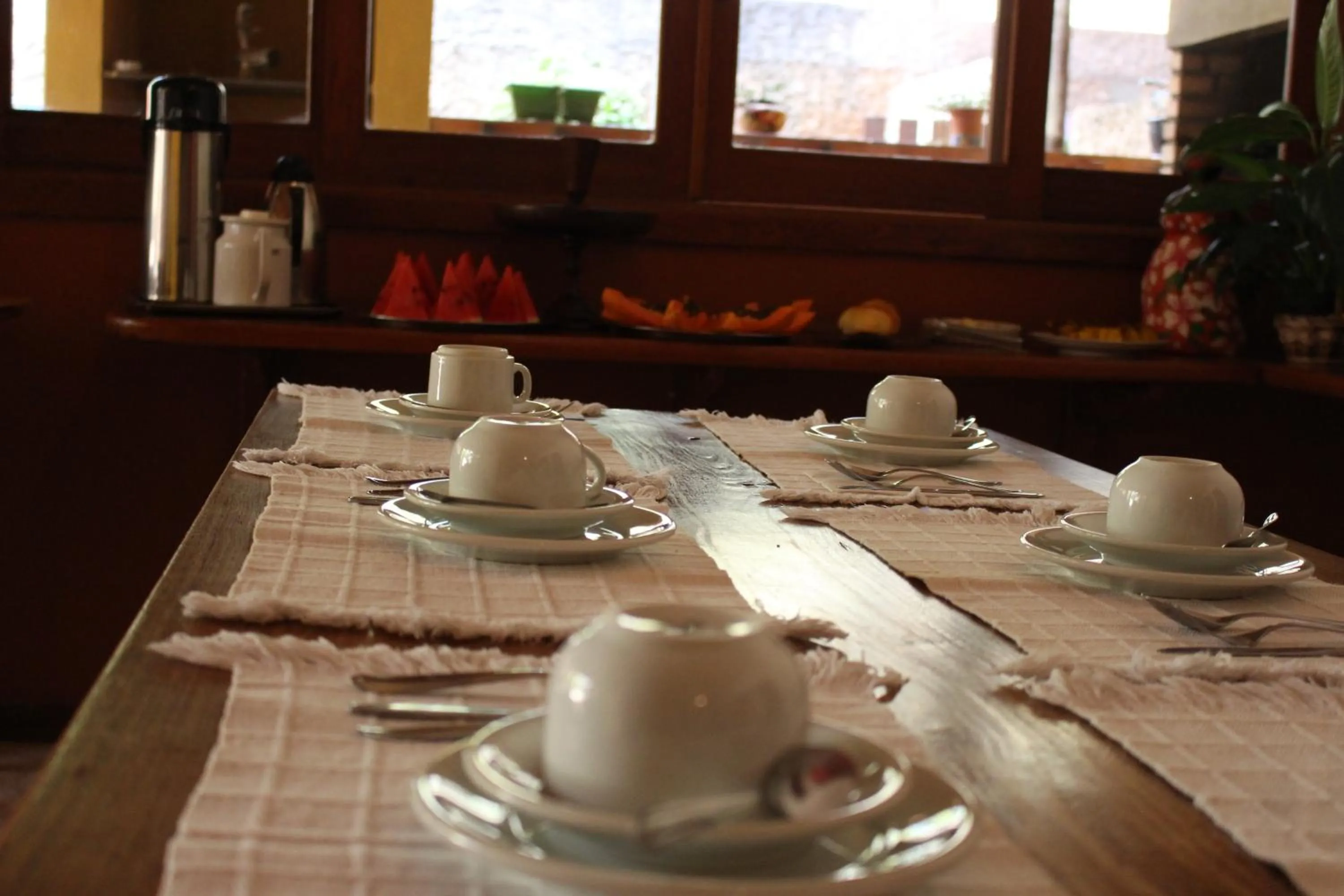 Buffet breakfast in Pousada Lapa Grande