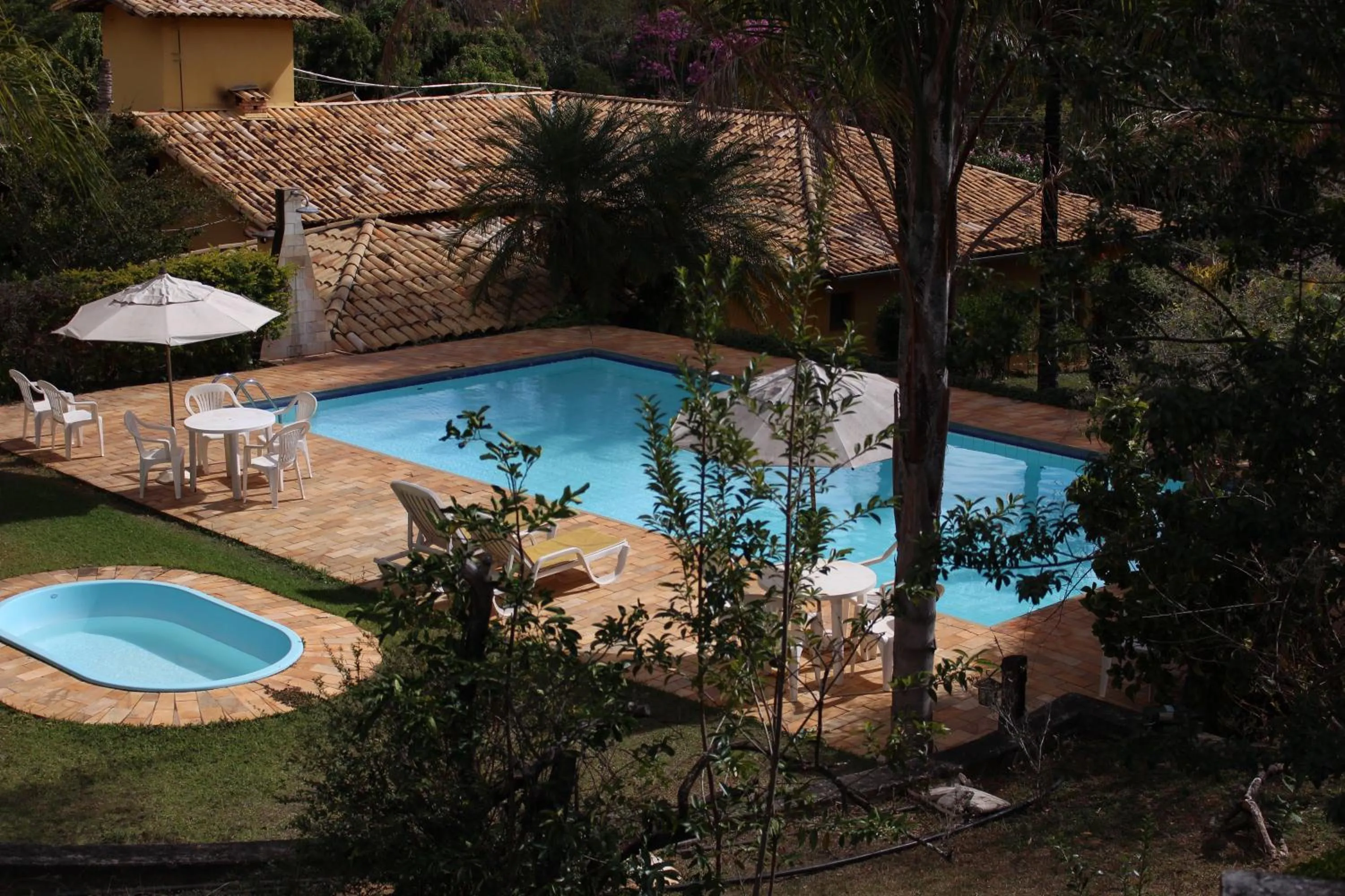 Garden view in Pousada Lapa Grande