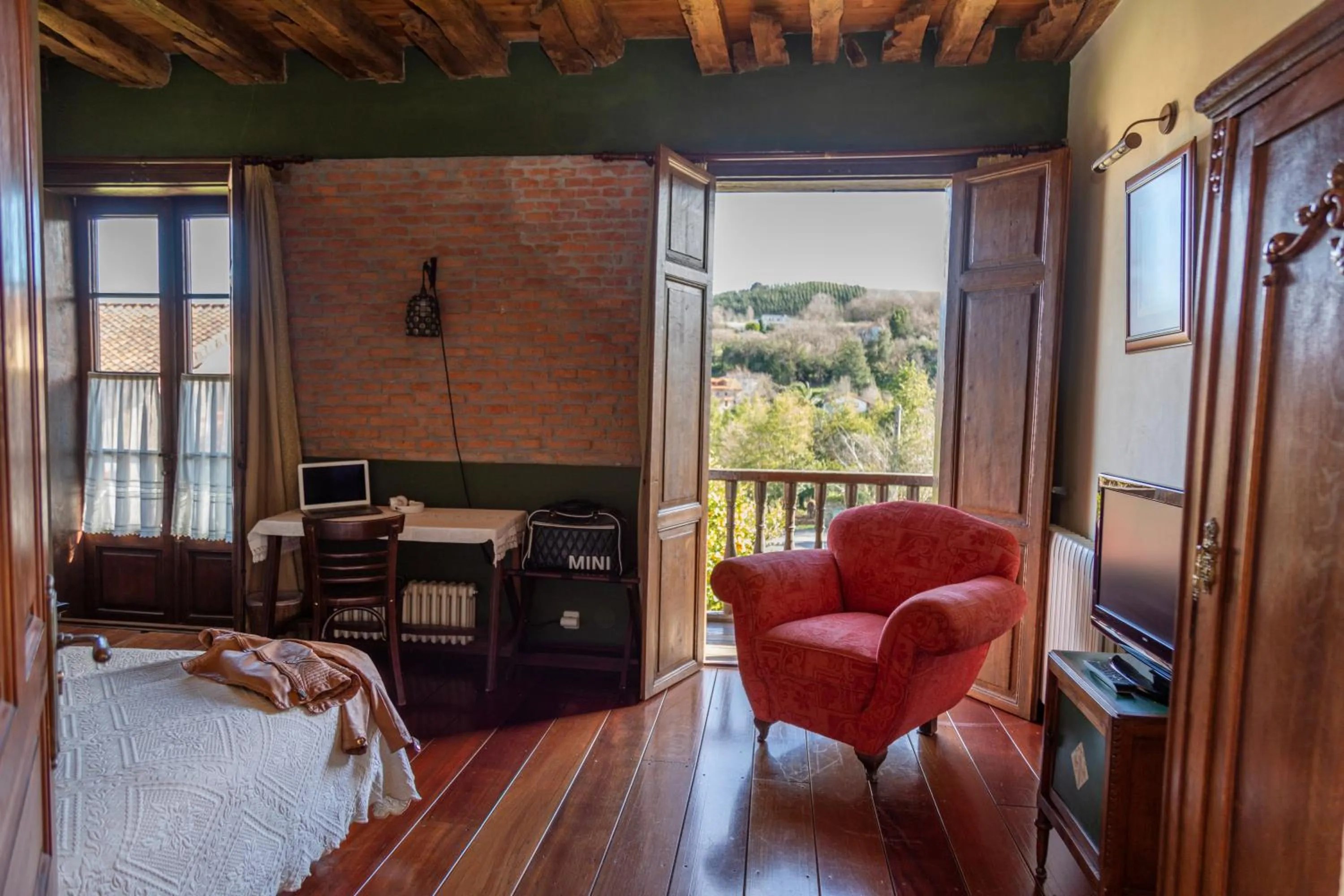 Bedroom, Bed in La Casona de Hermosa