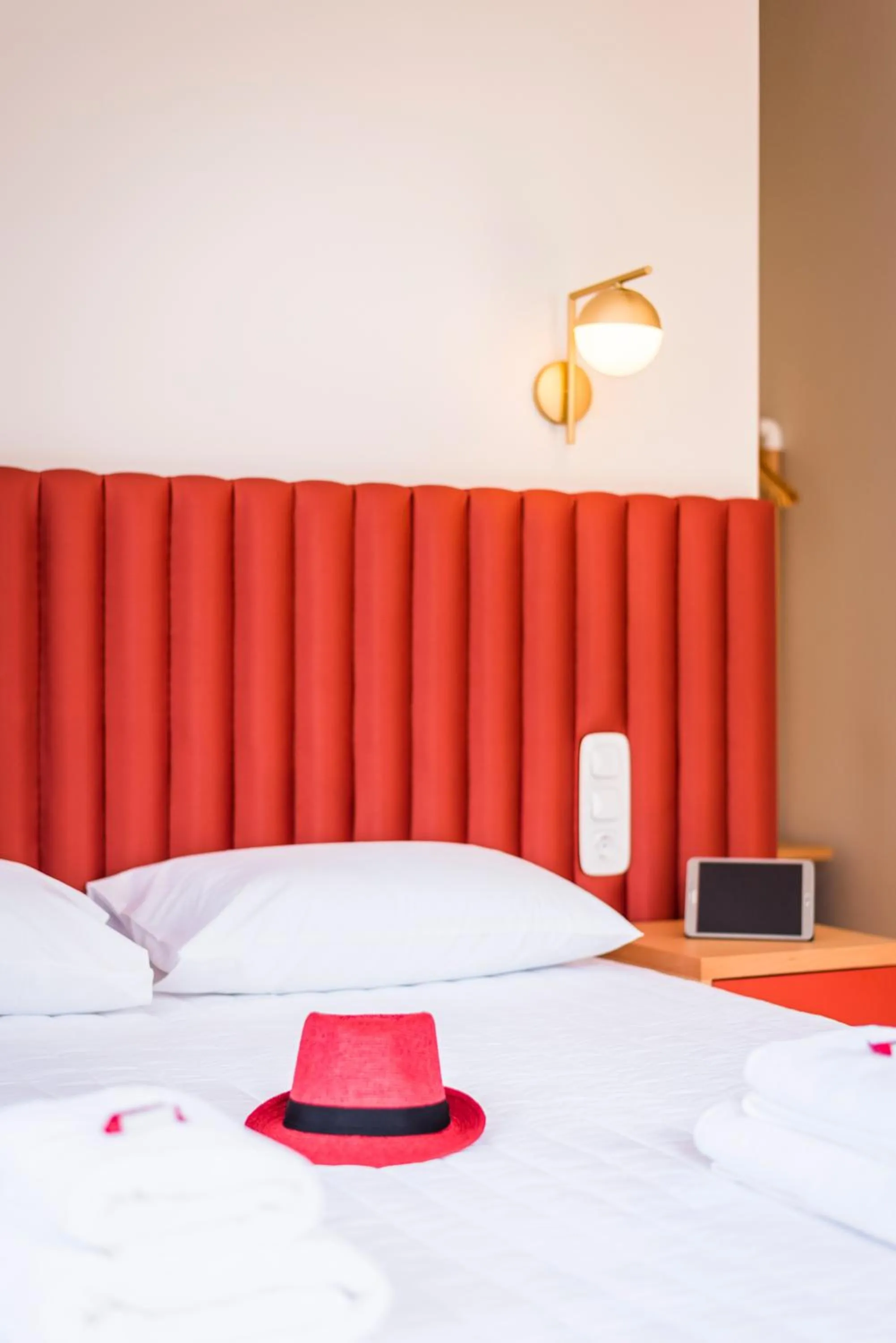 Decorative detail, Bed in TheJoy City Suites