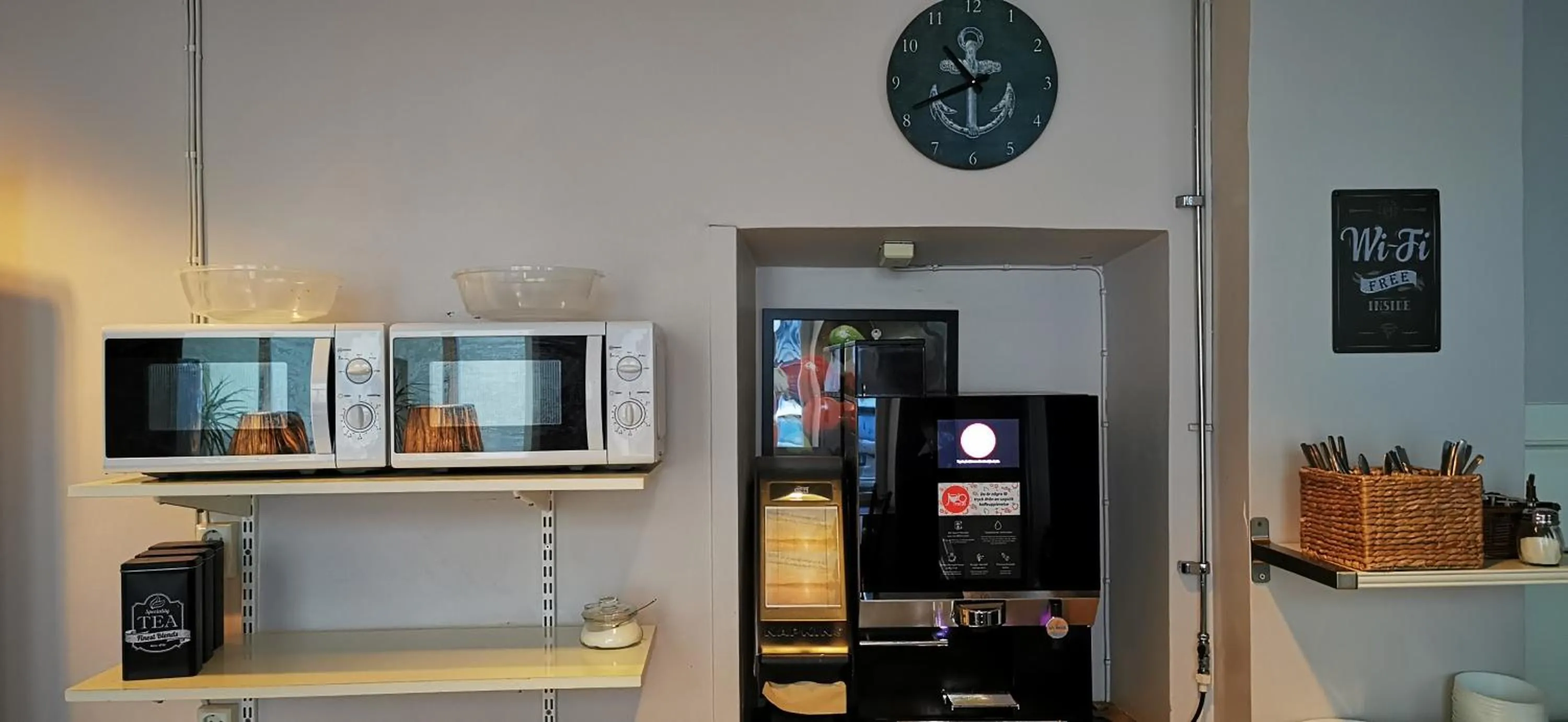 Communal kitchen in Sundsvall City Hotel