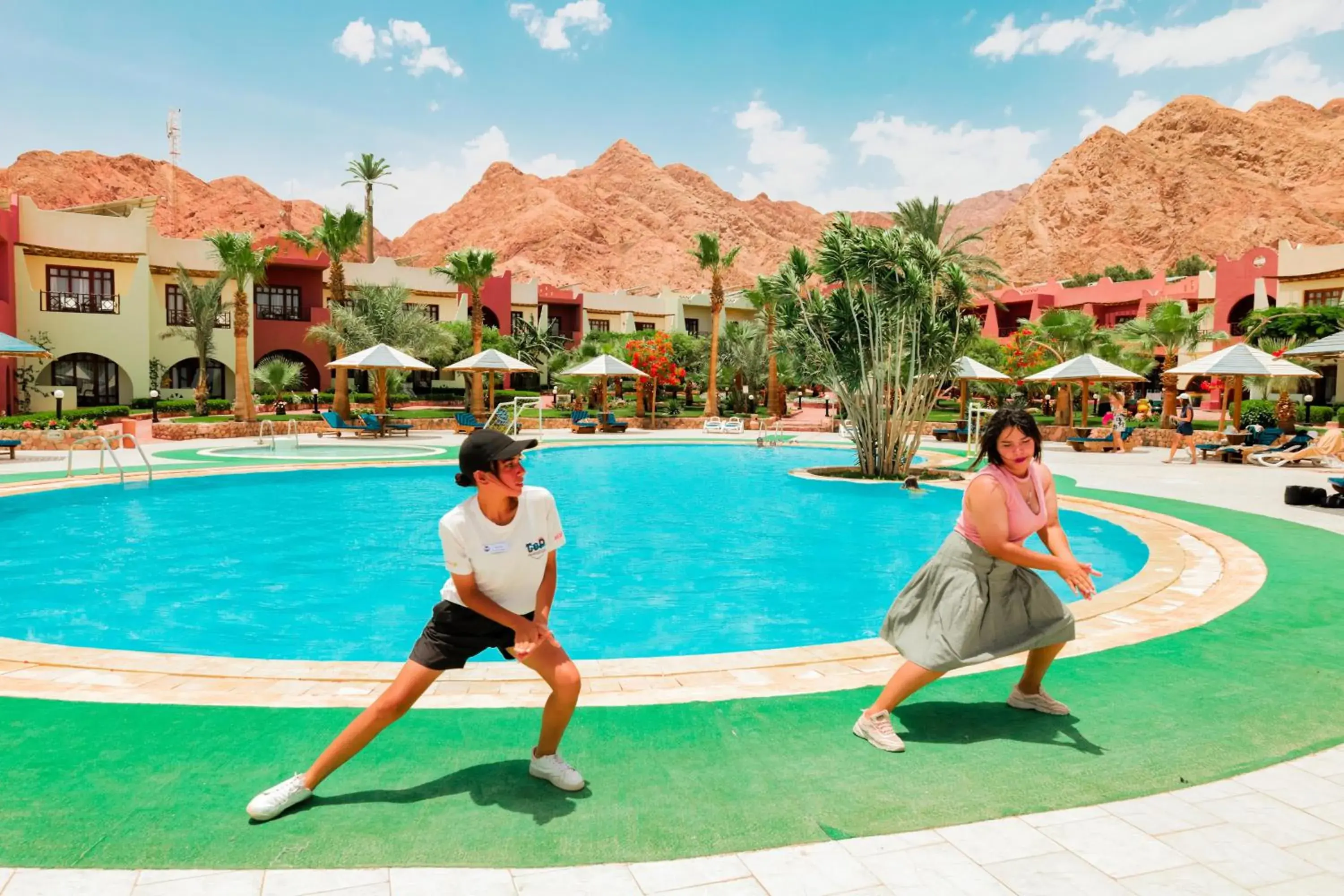 Swimming pool in Tropitel Dahab Oasis Swimming pool in Tropitel Dahab Oasis