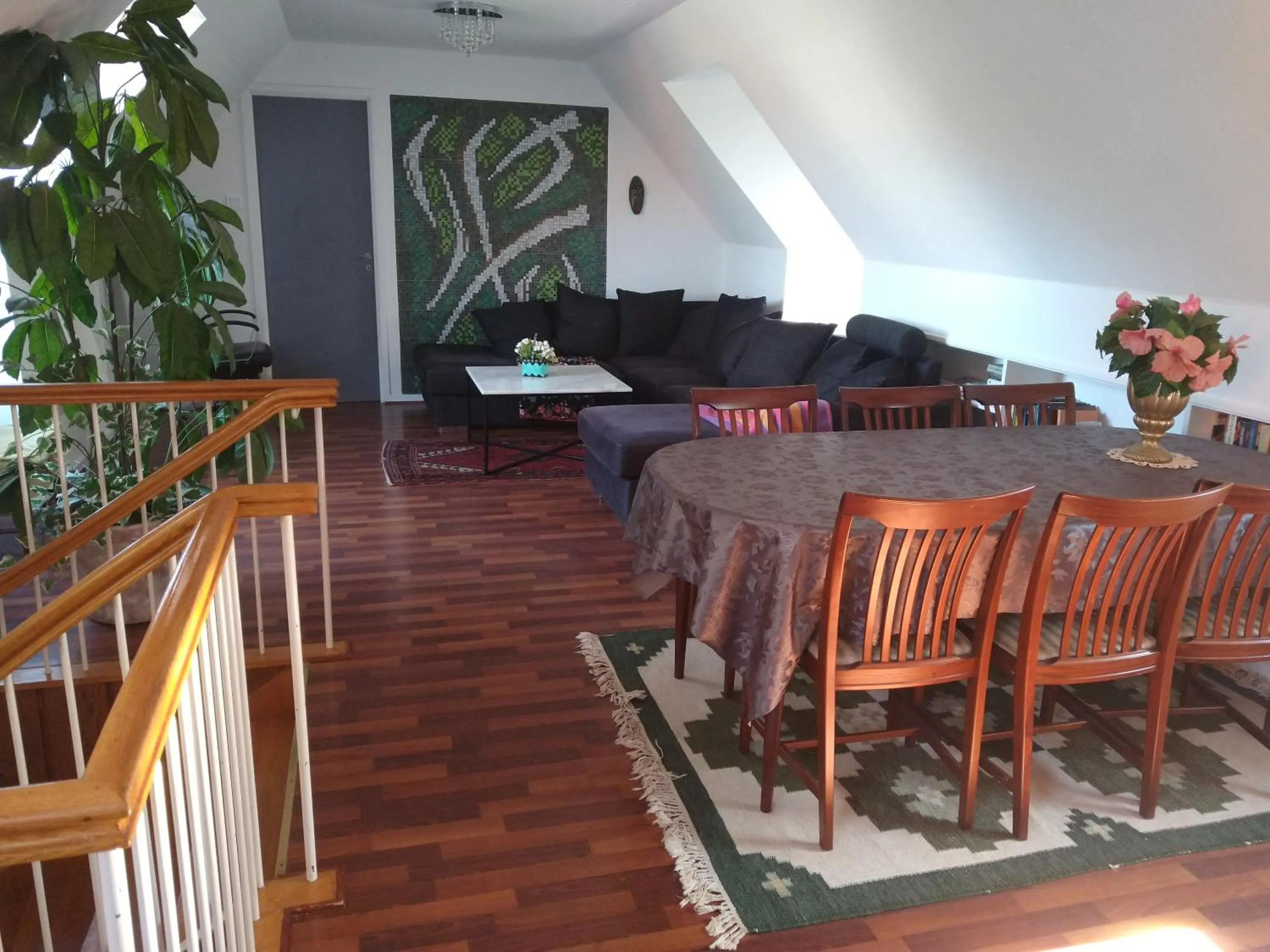 Living room in Villa Signedal Hostel