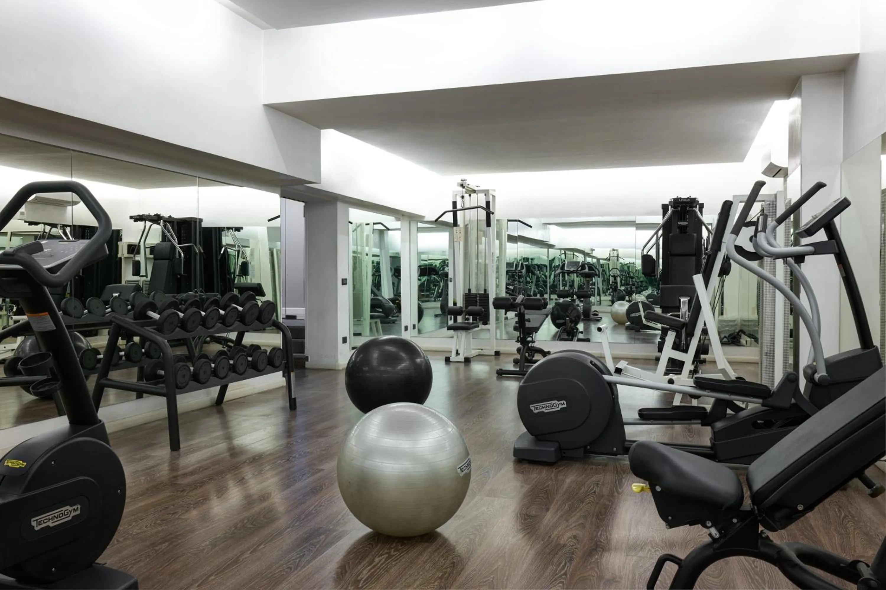 Fitness centre/facilities in Hotel Roma Tor Vergata
