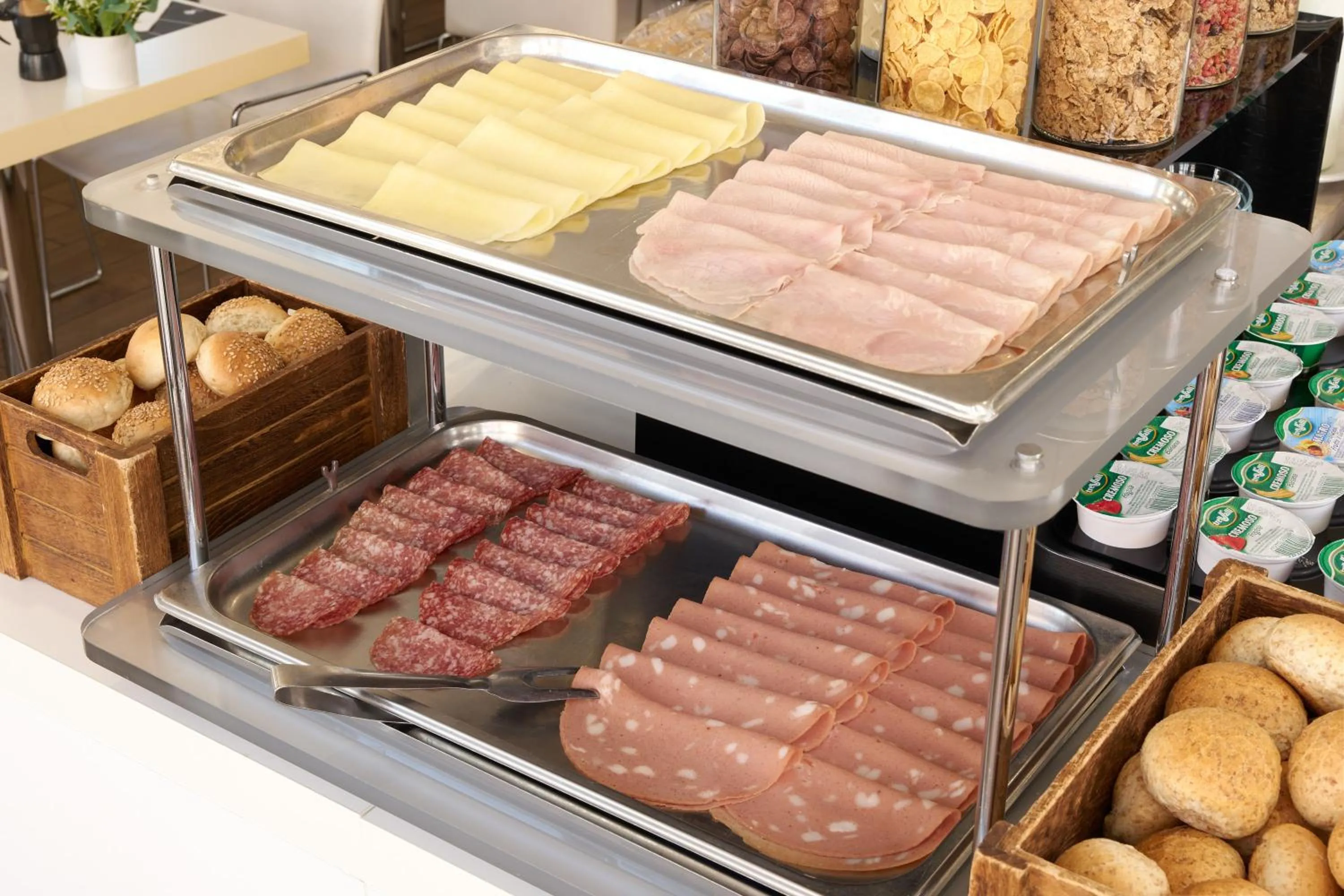 Continental breakfast in Hotel Roma Tor Vergata