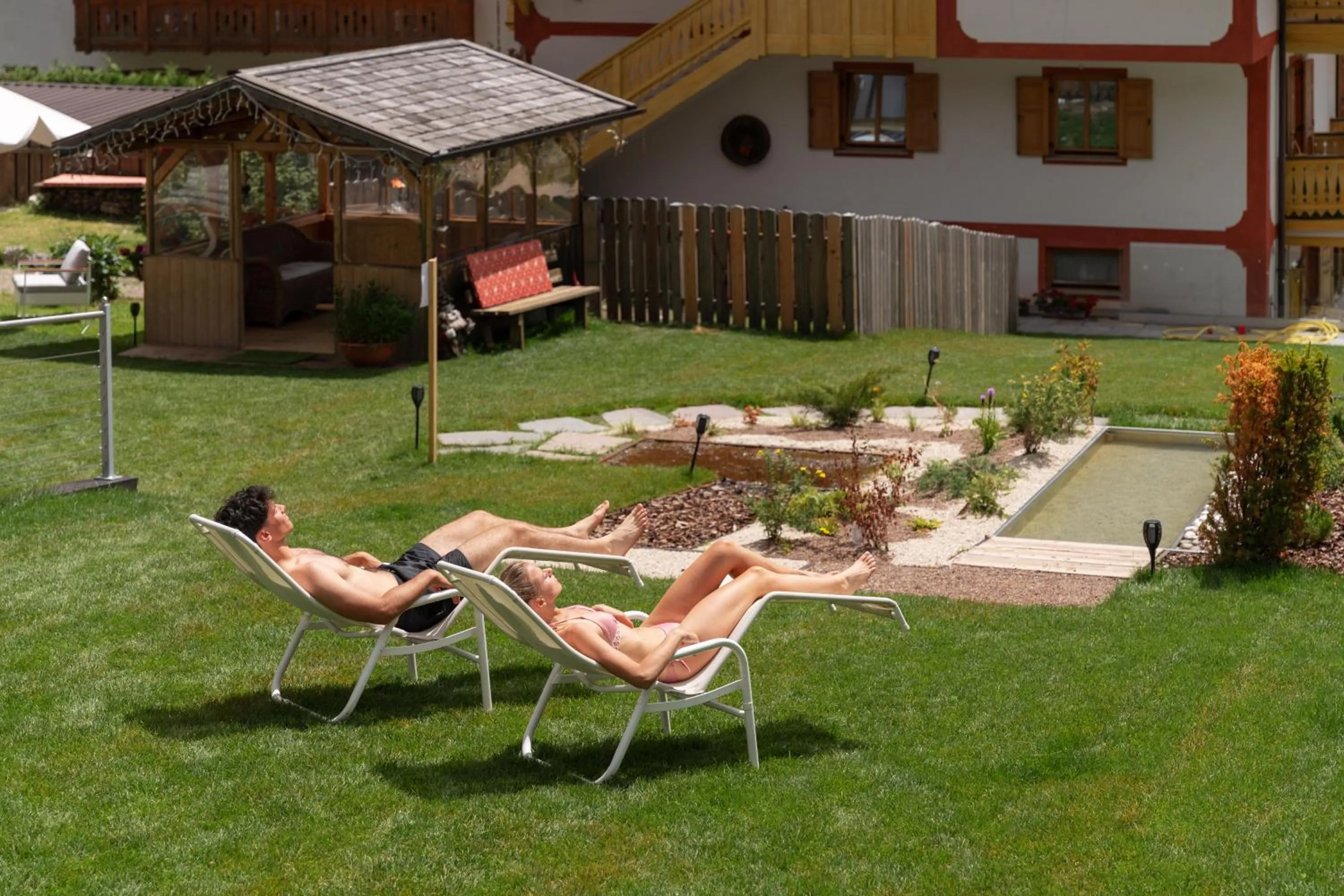 Garden in Berg Hotel Latemar Spitze