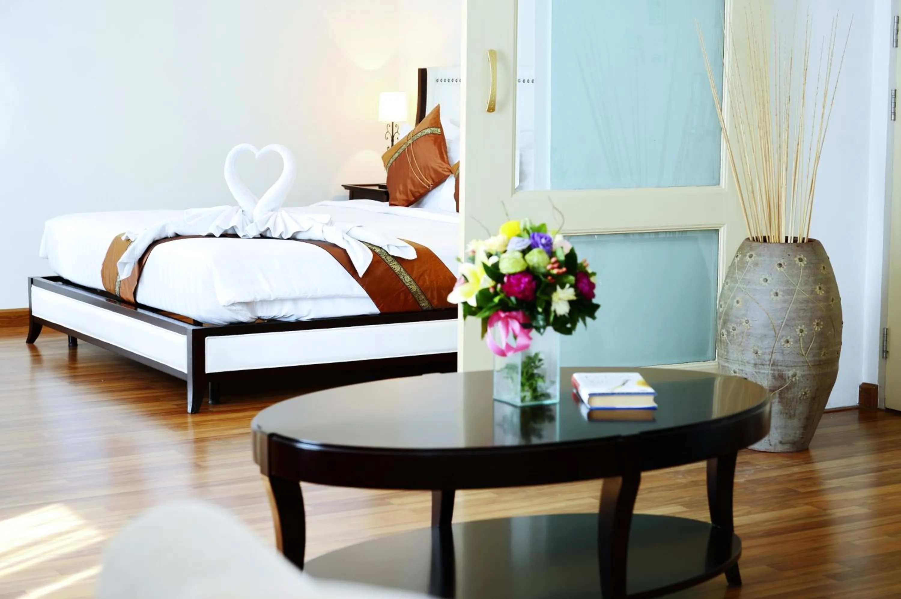 Living room, Bed in The Bless Hotel and Residence