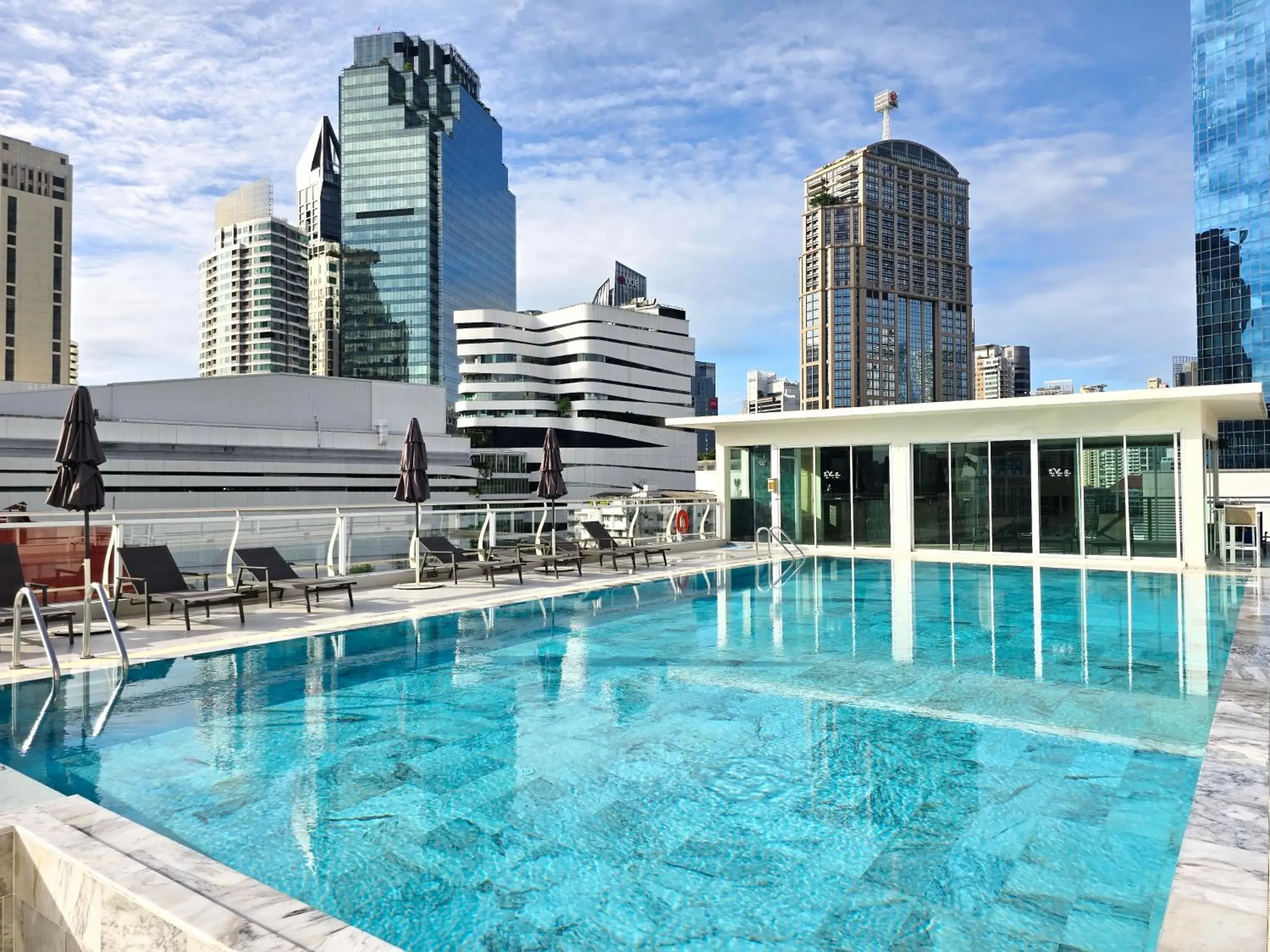 Swimming pool in The Bless Hotel and Residence Swimming pool in The Bless Hotel and Residence