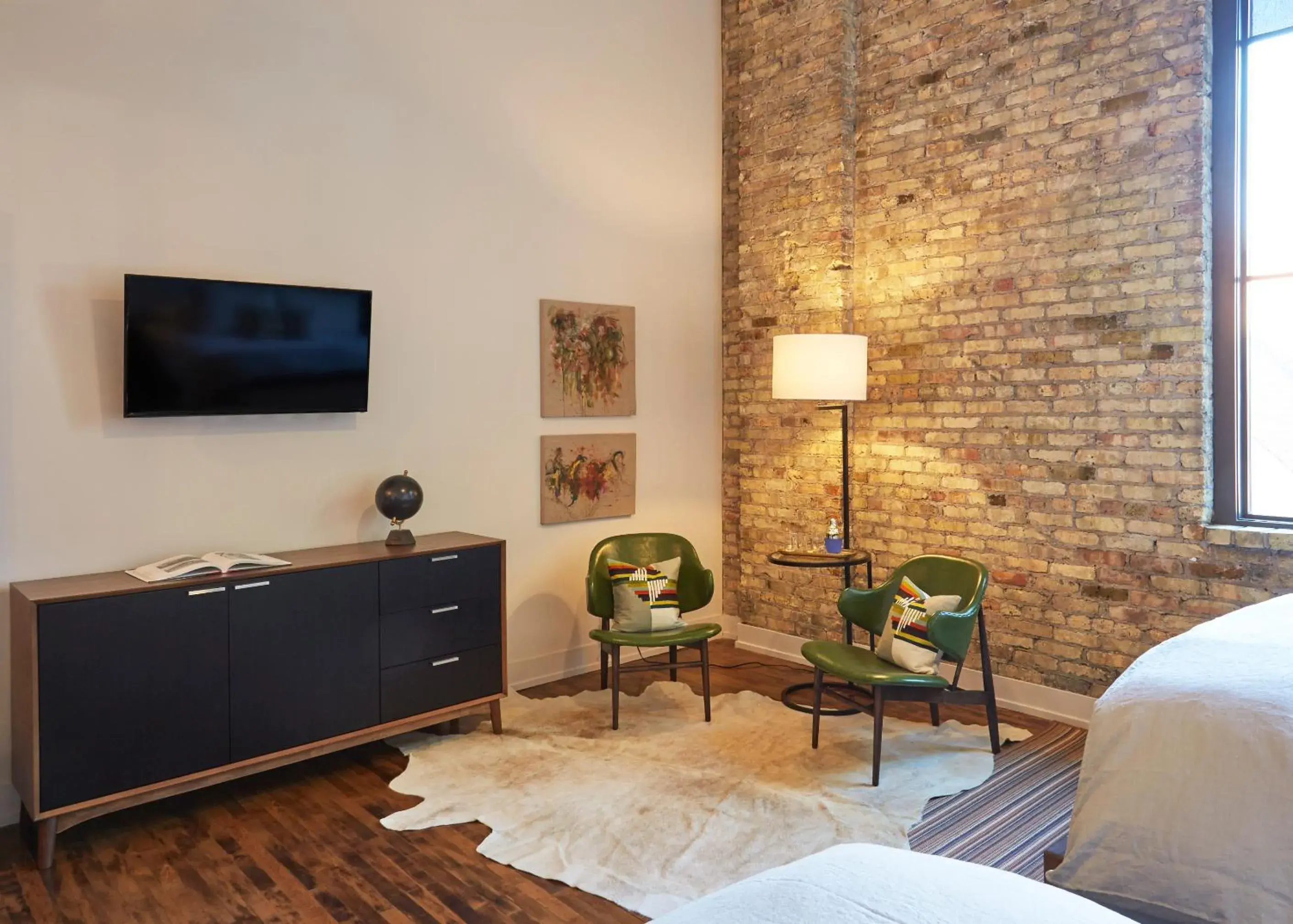 Seating area, Bed in Kinn Guesthouse Bay View Seating area, Bed in Kinn Guesthouse Bay View