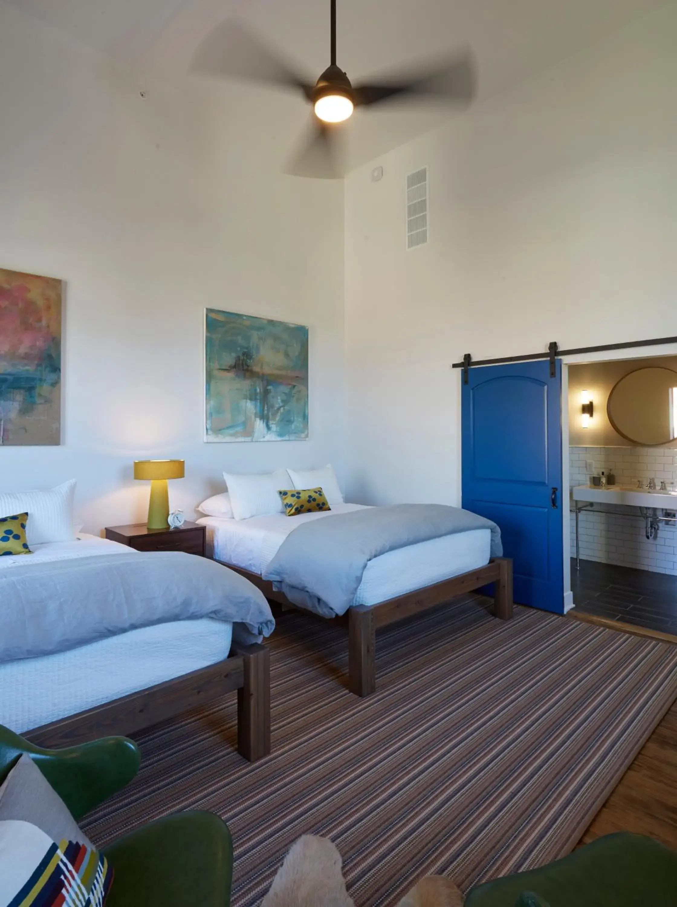 Bed in Kinn Guesthouse Bay View Bed in Kinn Guesthouse Bay View