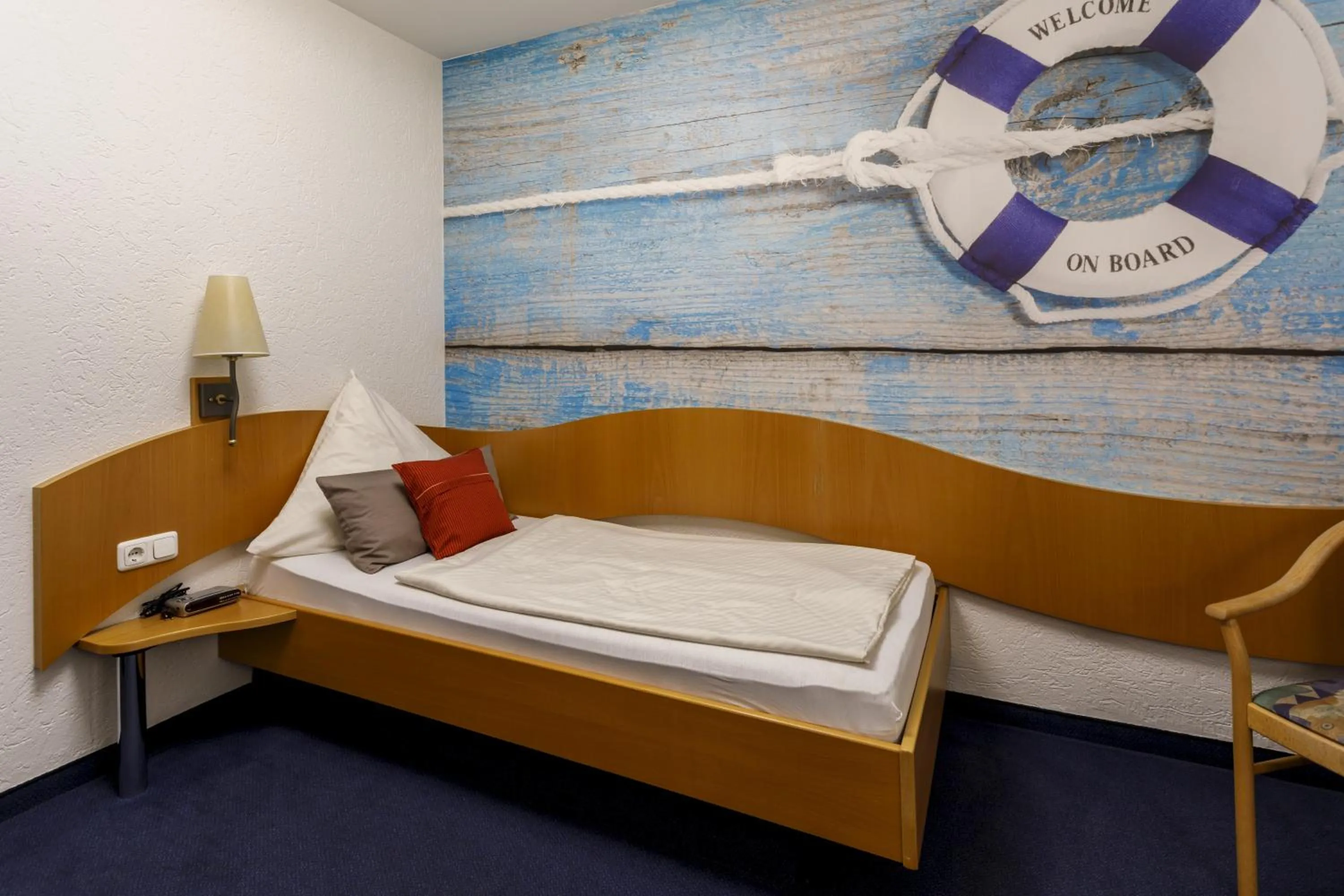 Bed in Hotel Rheingold