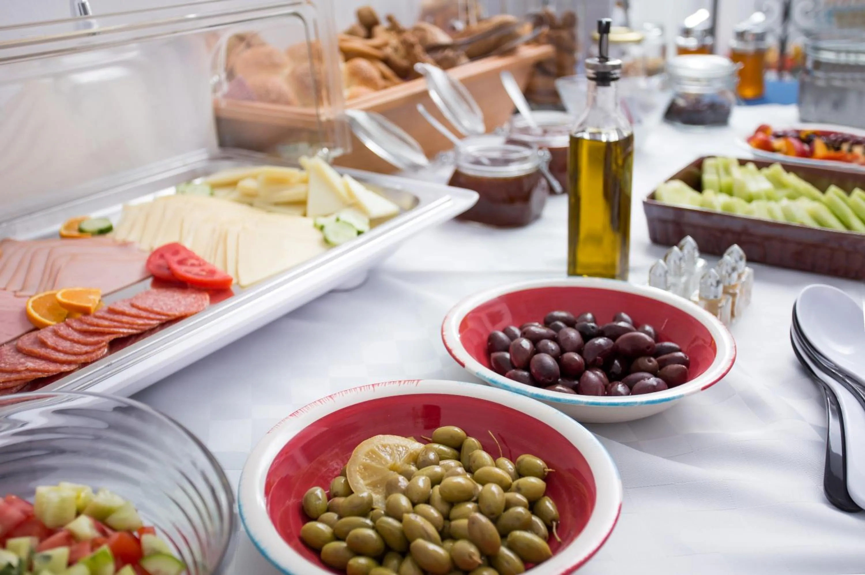 Buffet breakfast in Iris Beach Hotel