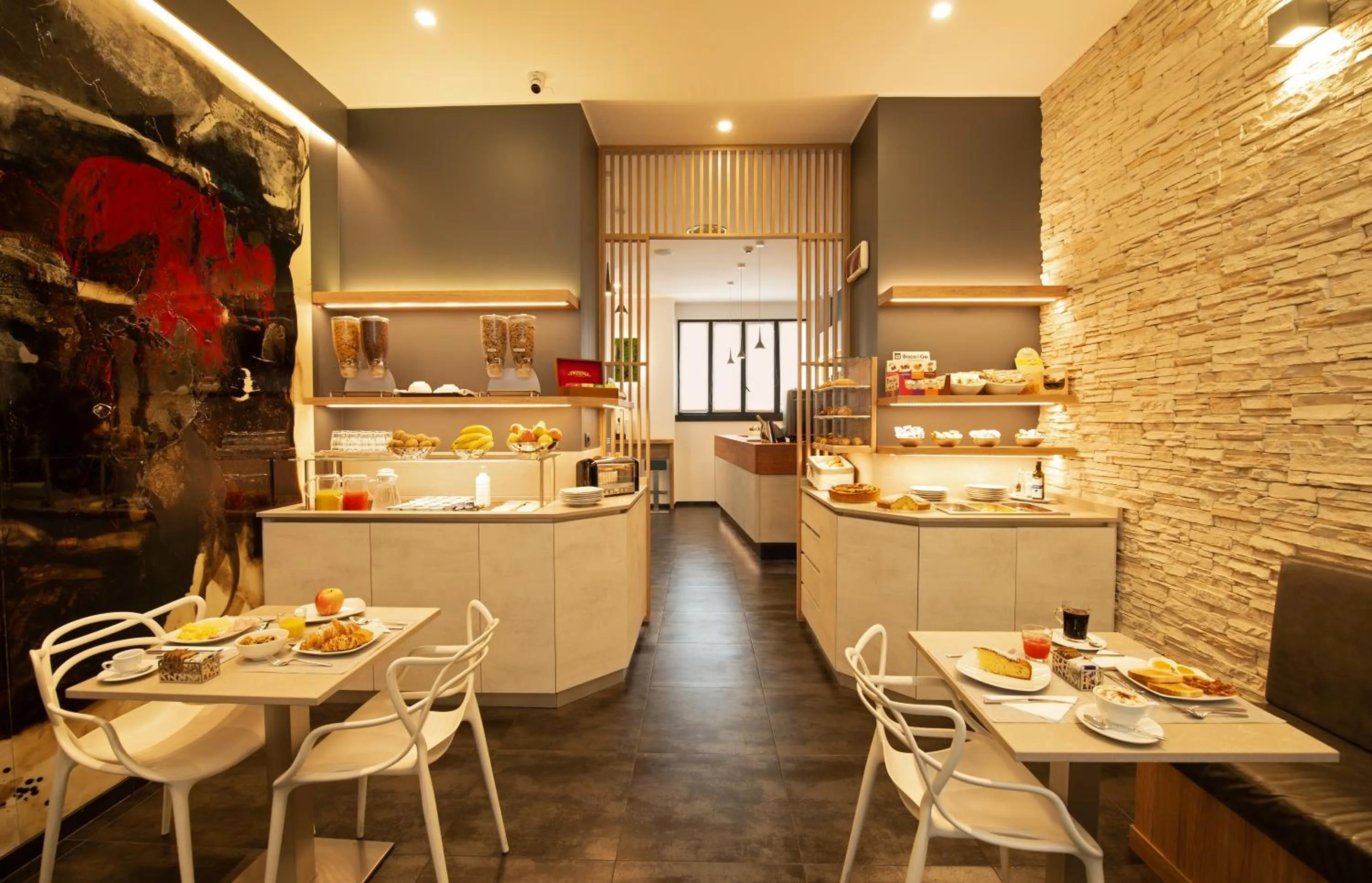 Continental breakfast in Hotel Five