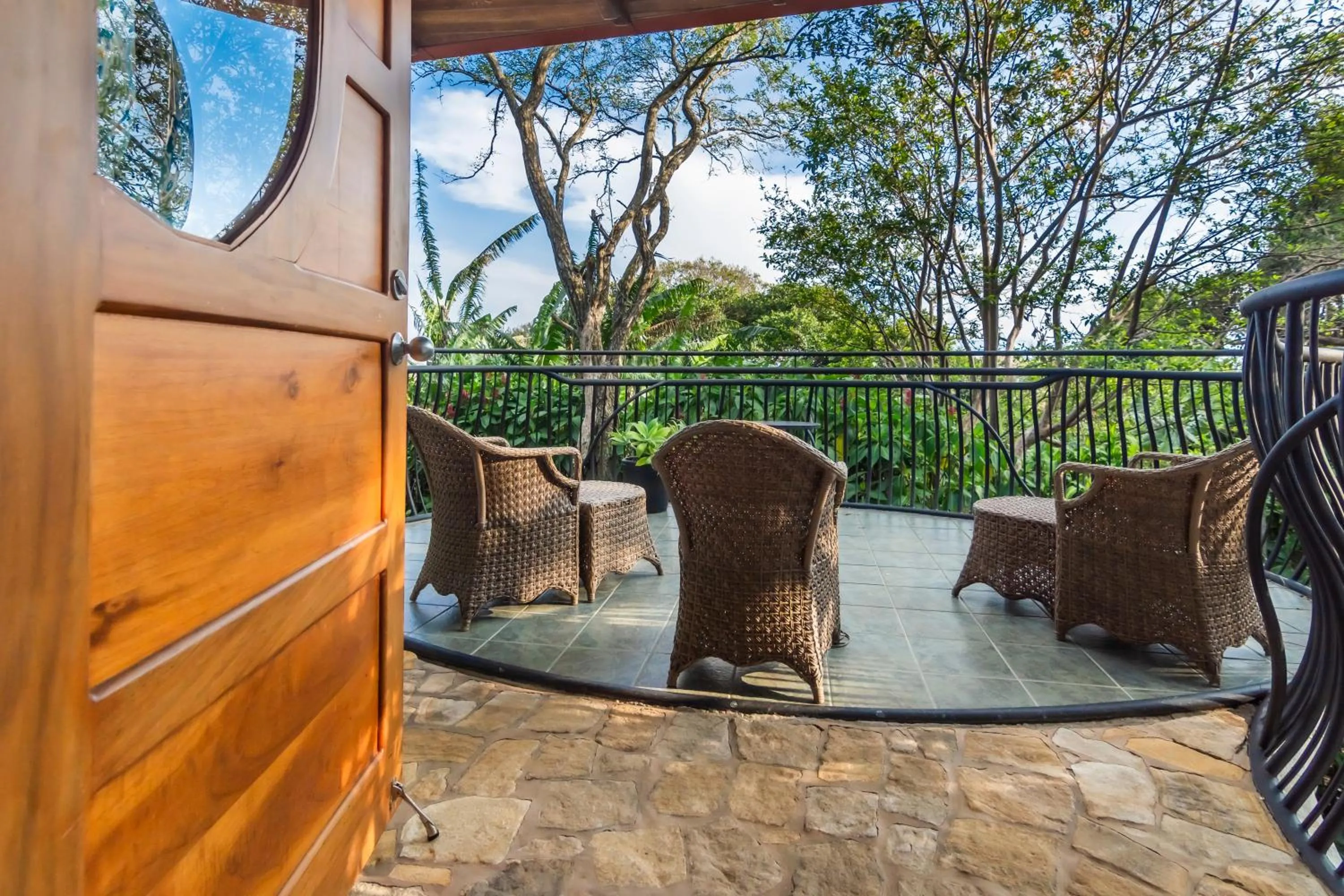 Balcony/Terrace in Finca Rosa Blanca Coffee Farm and Inn
