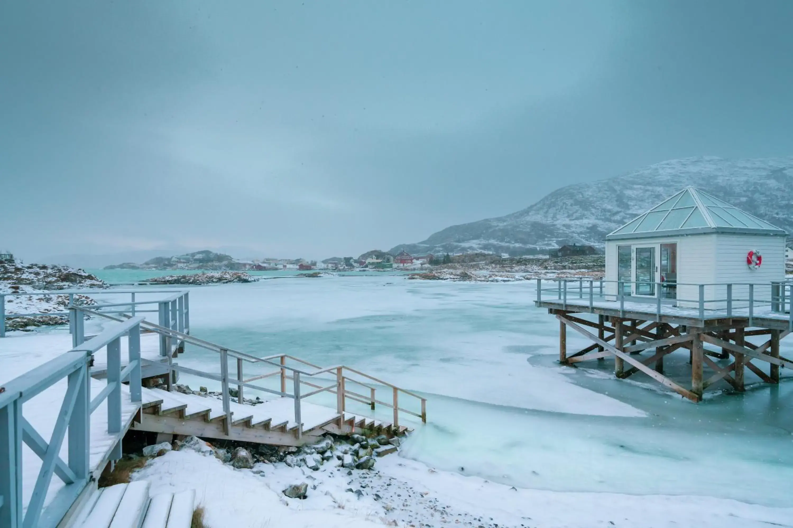 Property building in Sommarøy Arctic Hotel Tromsø Property building in Sommarøy Arctic Hotel Tromsø