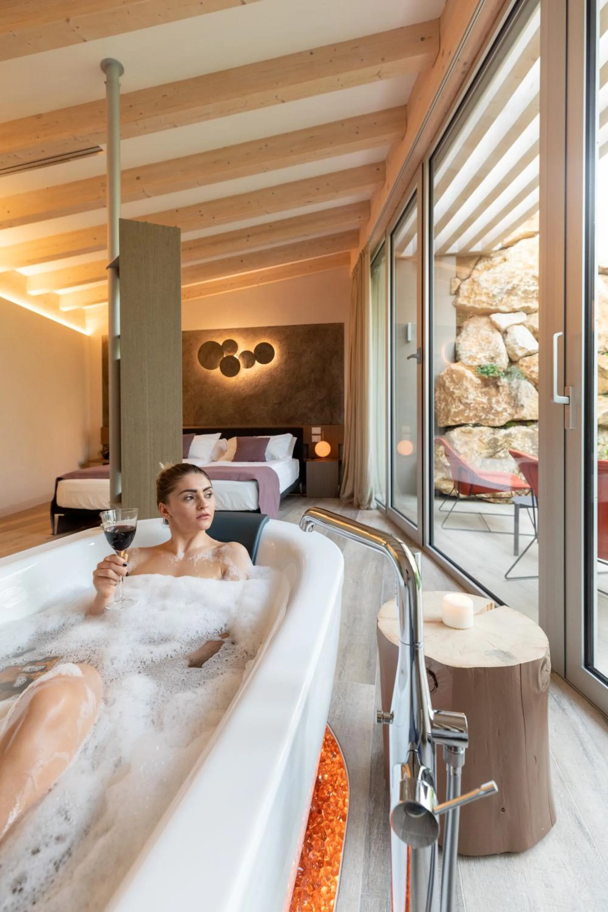 Garden, Bed in San Colombano Suites