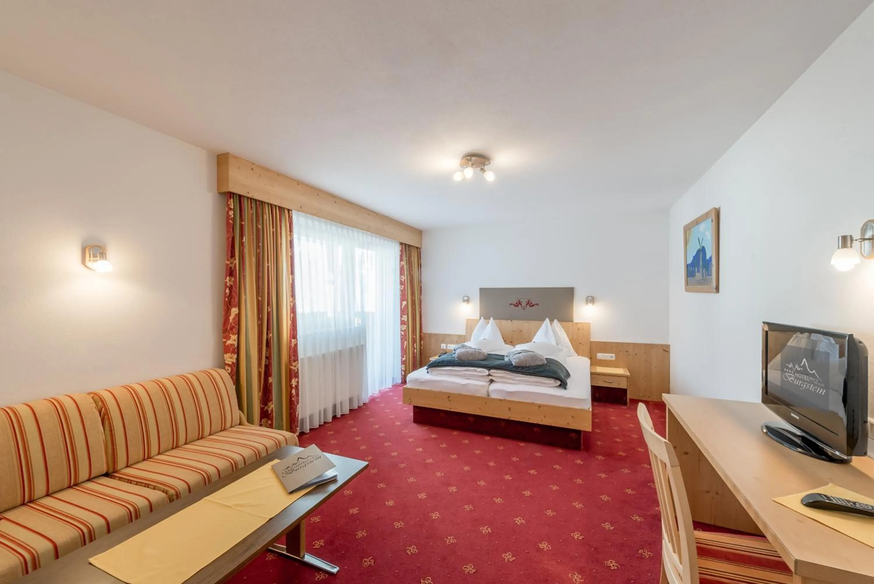 Decorative detail, Bed in Hotel Burgstein - alpin & lifestyle