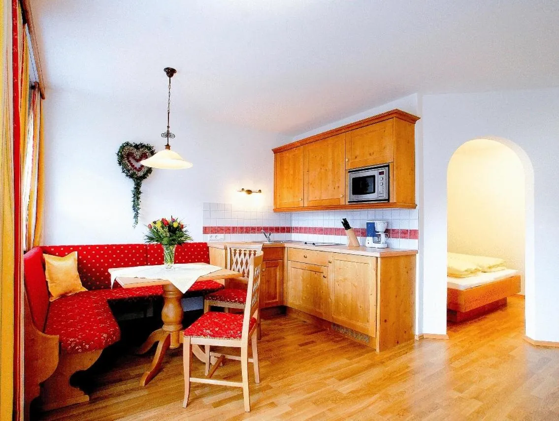 Kitchen or kitchenette in Tonis Appartements am Achensee