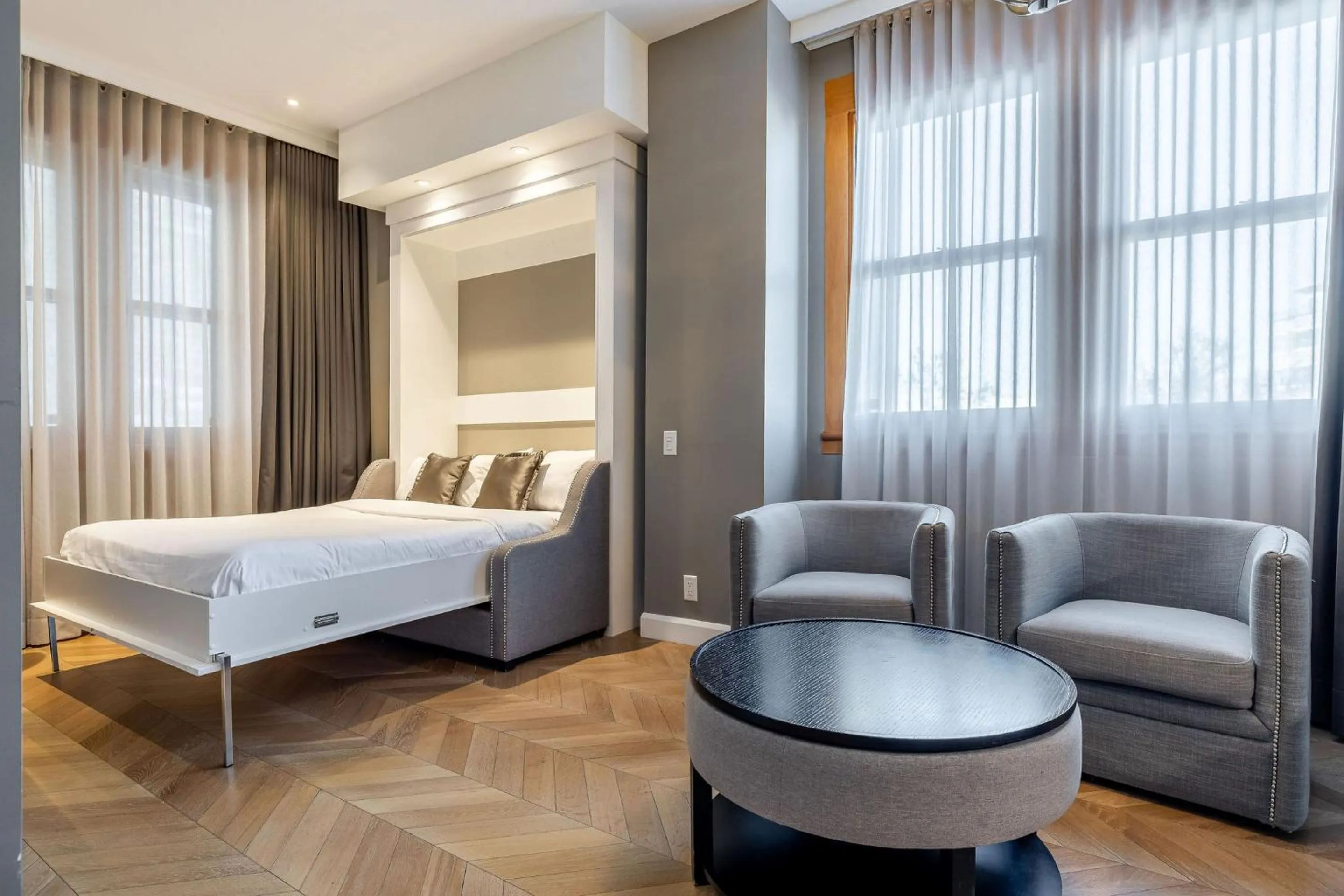 Living room, Bed in Hotel Port-Royal