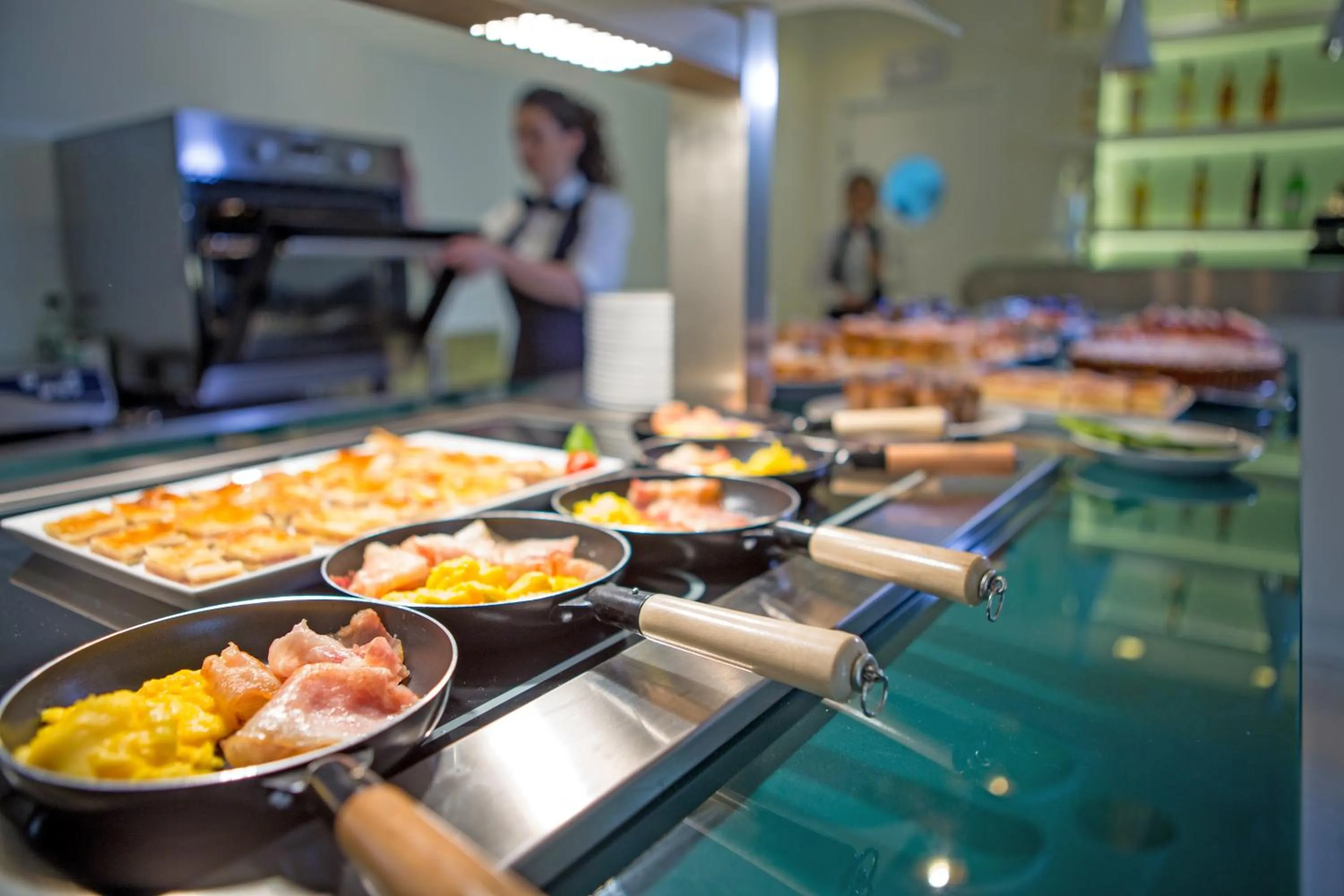 Buffet breakfast in Les Sables Noirs & Spa
