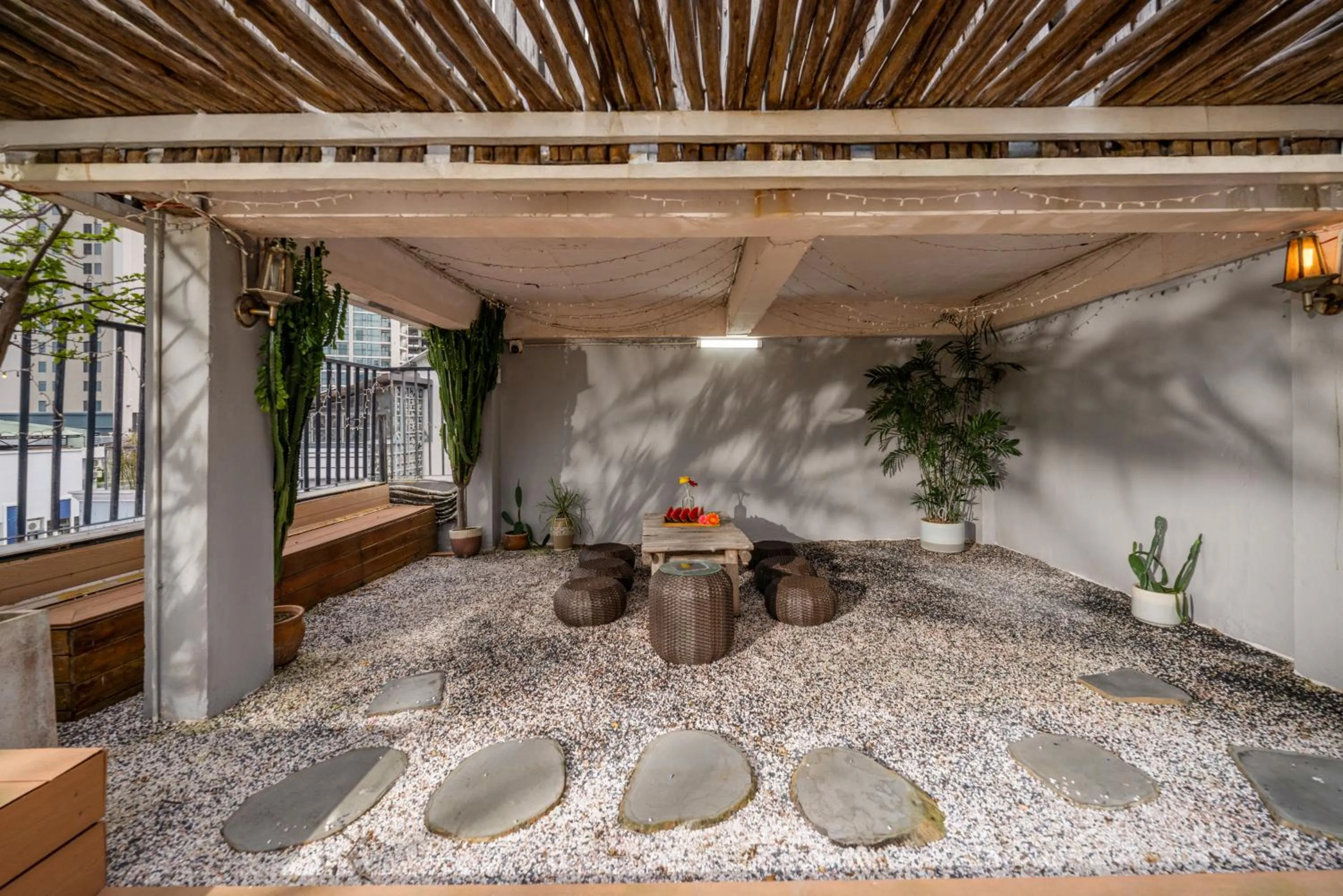 Patio in Sanayen Villa & Residences - Pool and Close Beach