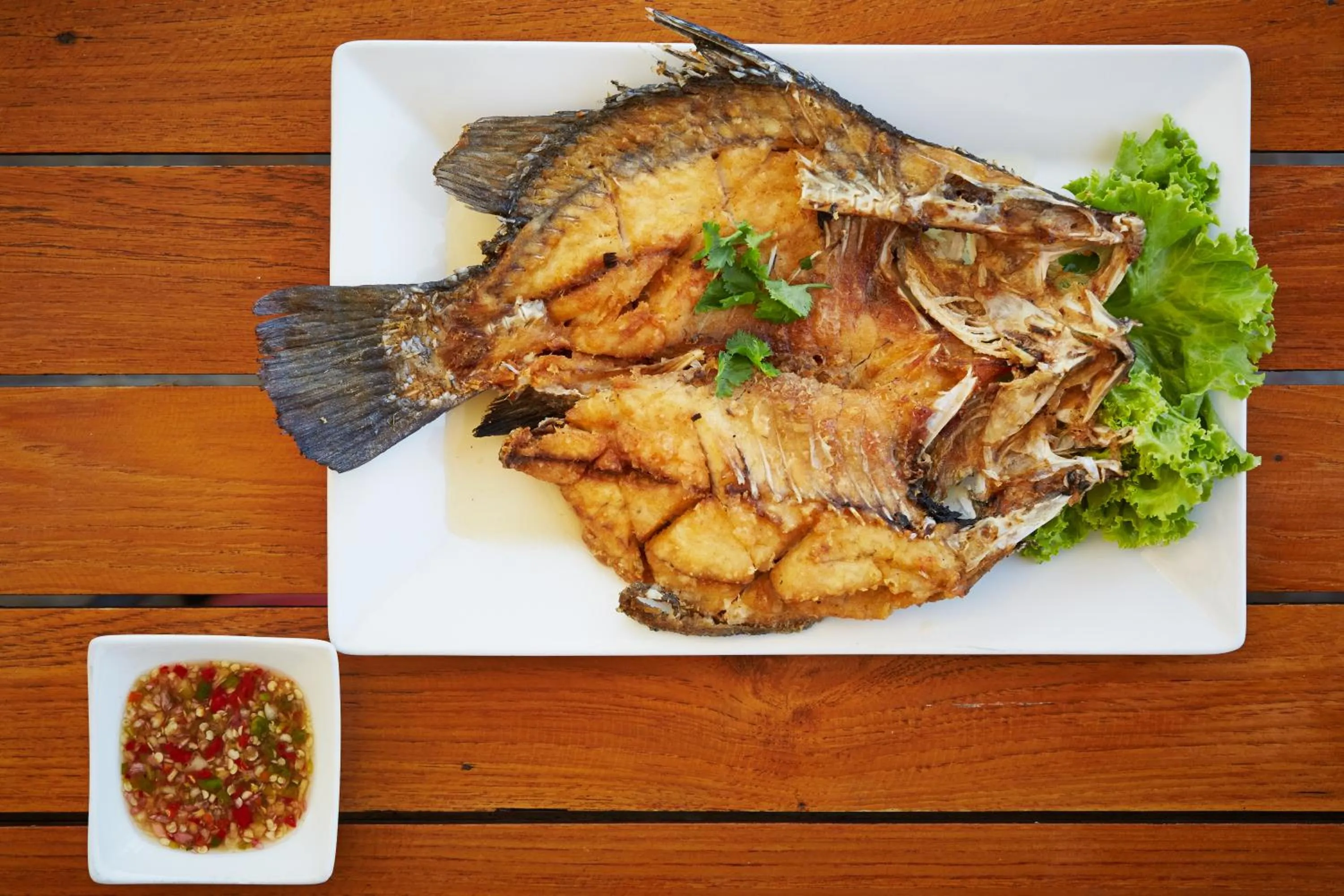 Food close-up in Country Lake View Hotel