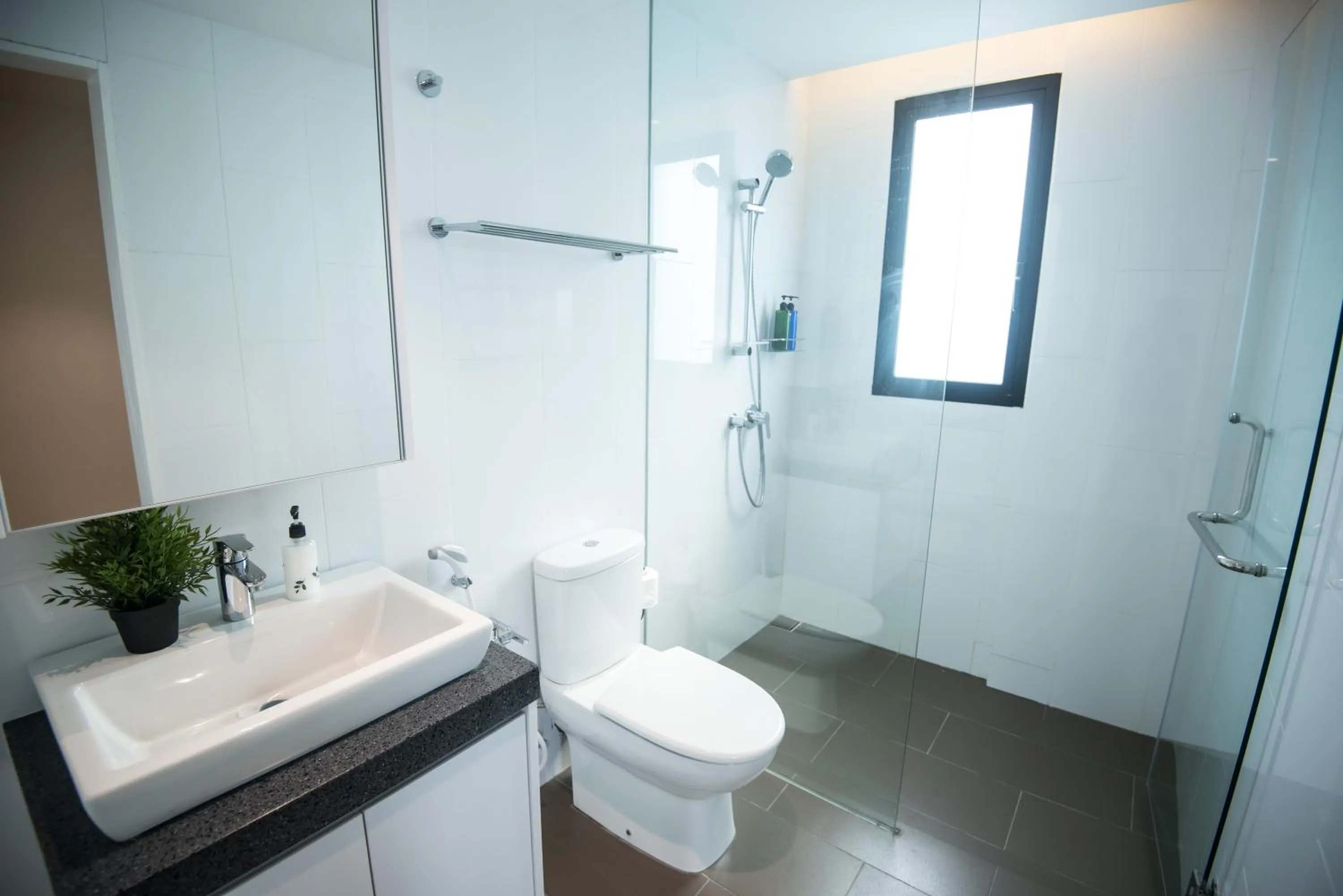 Shower in KL Sentral Bangsar Suites EST BY PSM LUXURY SUITES