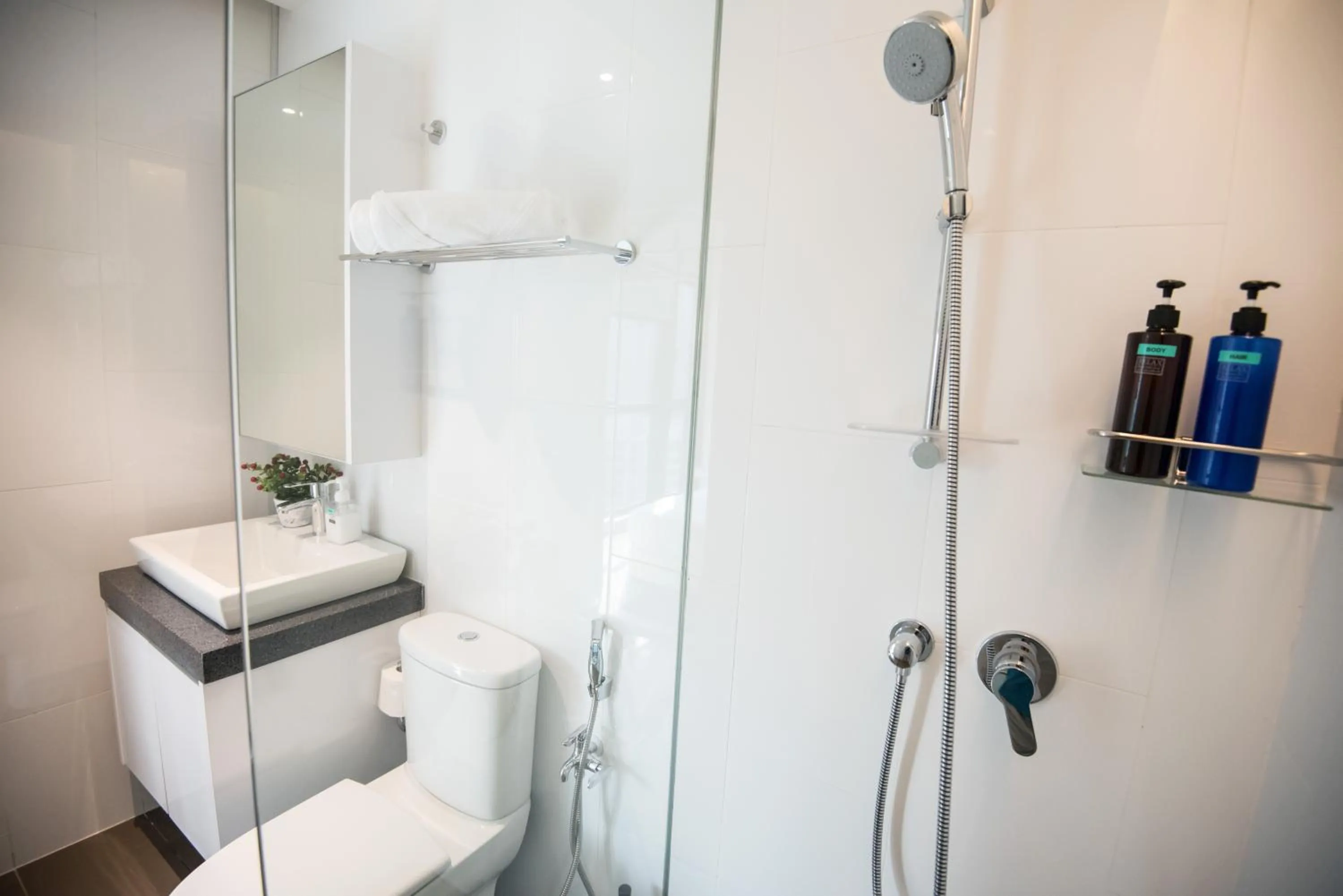 Shower in KL Sentral Bangsar Suites EST BY PSM LUXURY SUITES