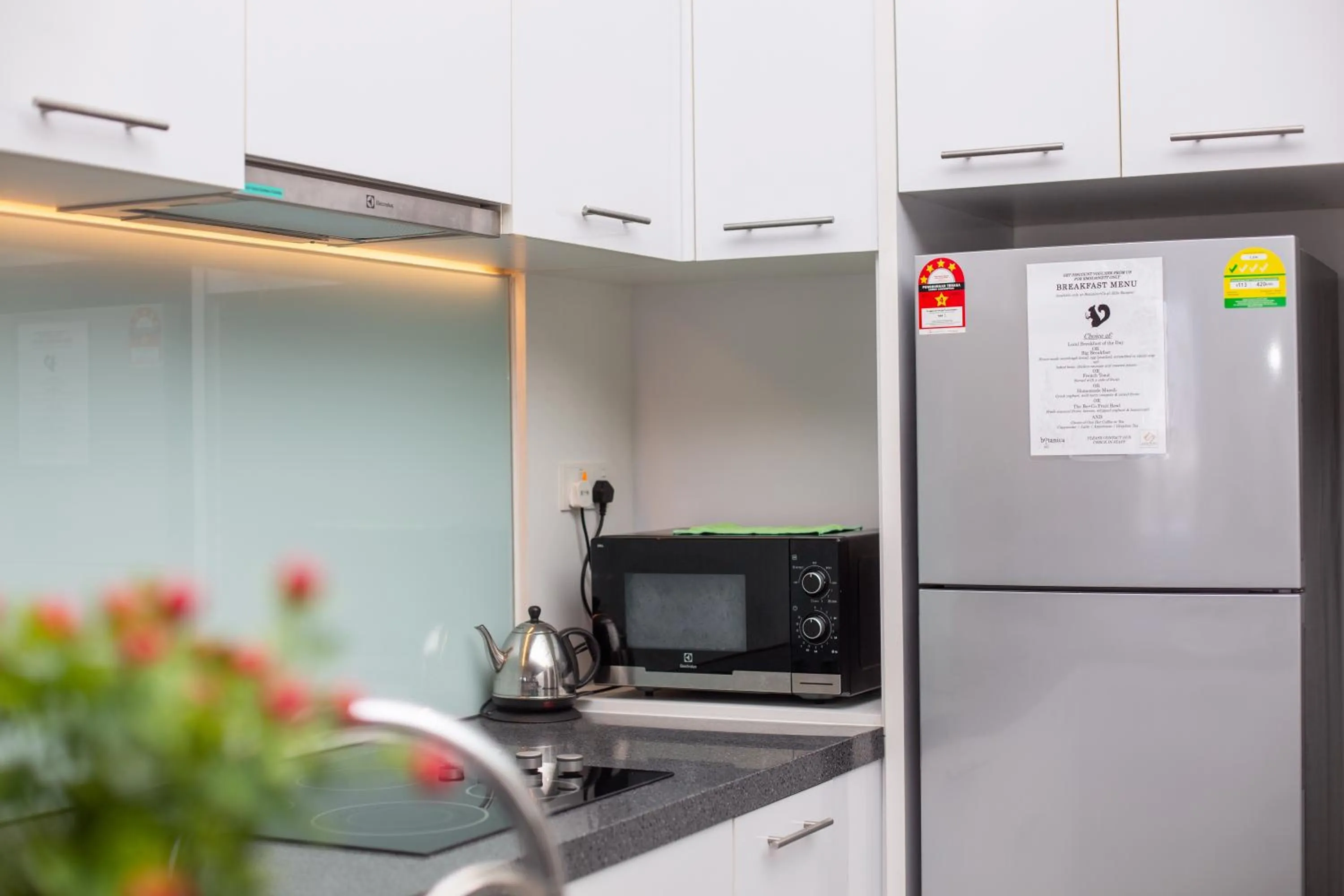 Kitchen or kitchenette in KL Sentral Bangsar Suites EST BY PSM LUXURY SUITES