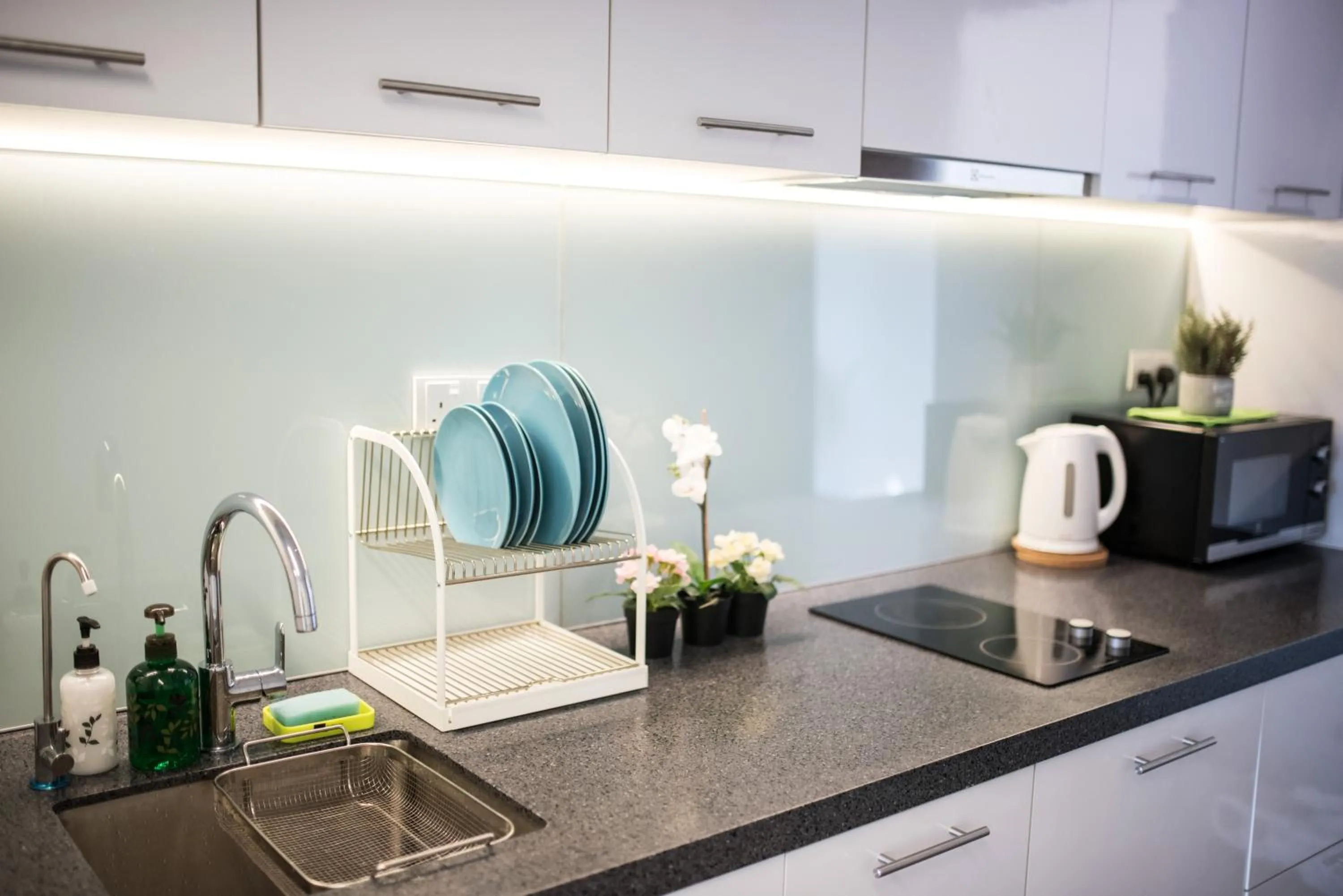 Kitchen or kitchenette in KL Sentral Bangsar Suites EST BY PSM LUXURY SUITES