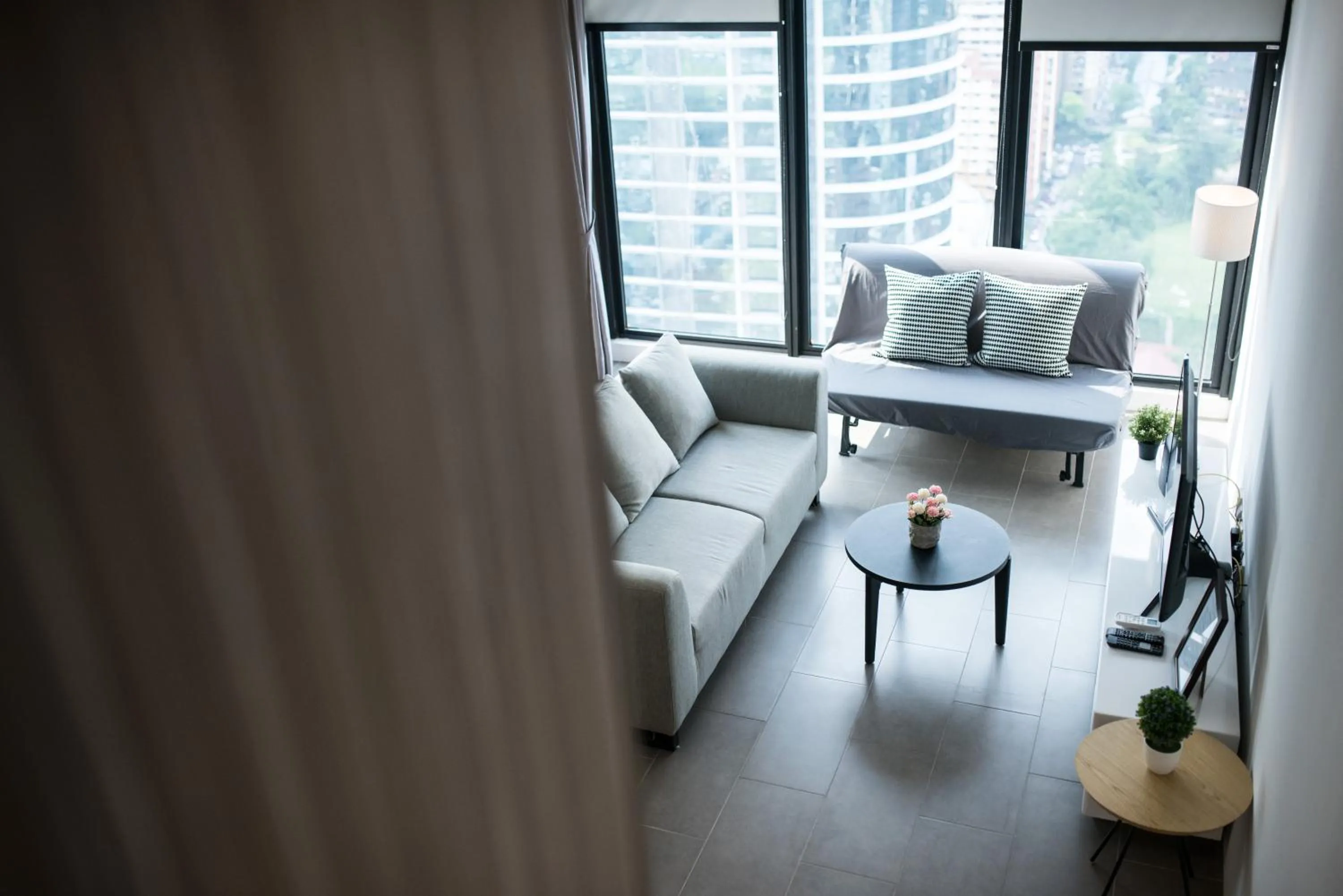 Living room in KL Sentral Bangsar Suites EST BY PSM LUXURY SUITES