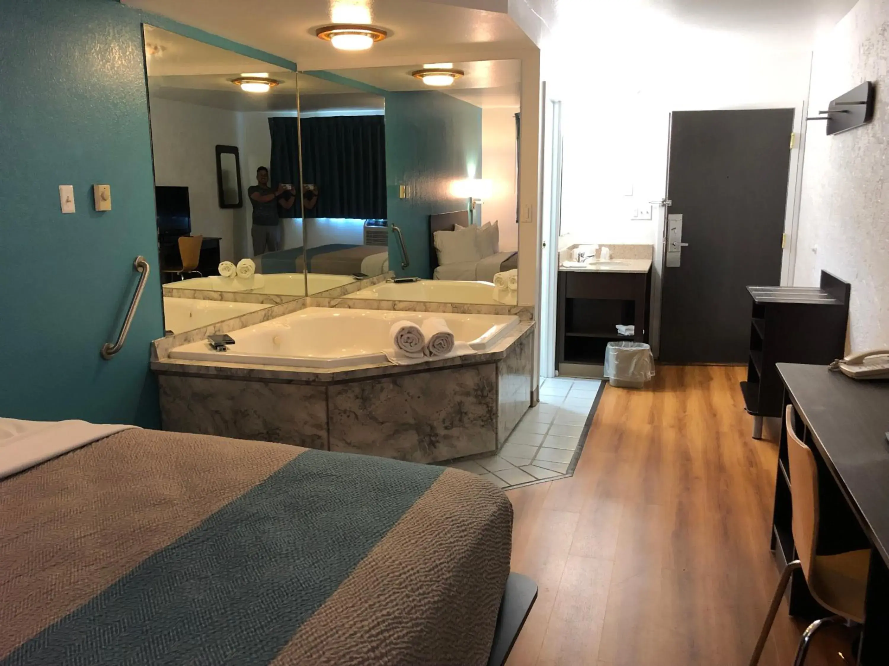 Bedroom, Bed in Motel 6-La Crosse, WI Bedroom, Bed in Motel 6-La Crosse, WI