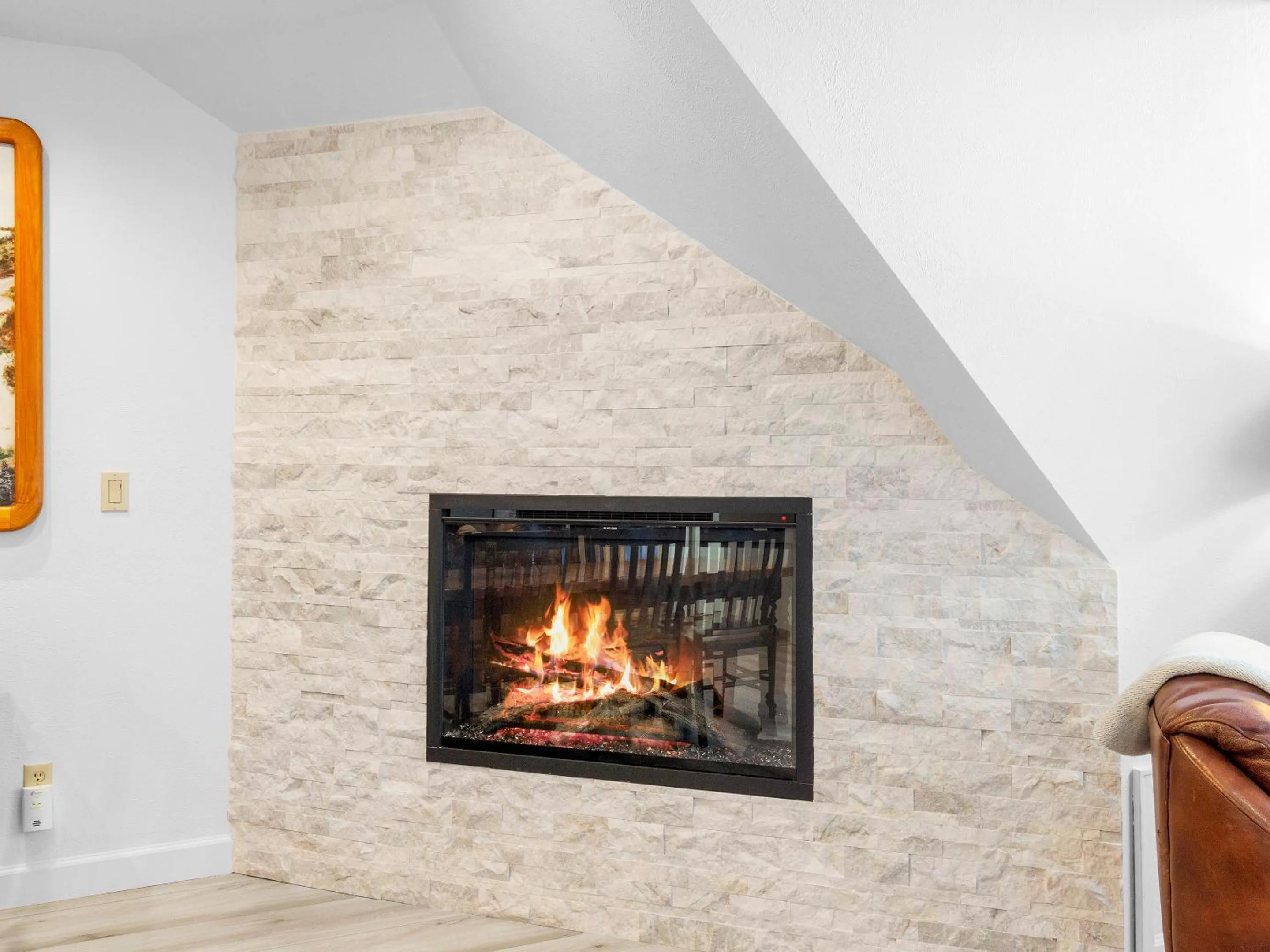 fireplace in The Lodge at the Mountain Village by All Seasons Resort Lodging