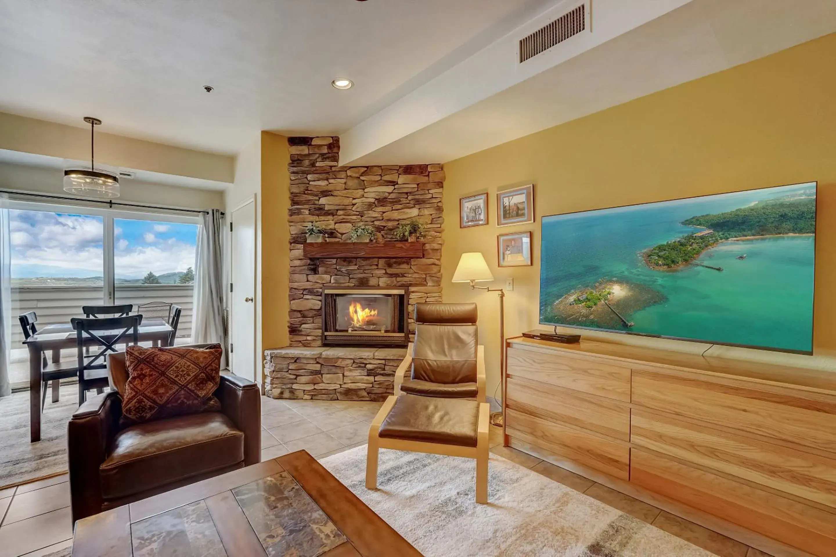 Living room in The Lodge at the Mountain Village