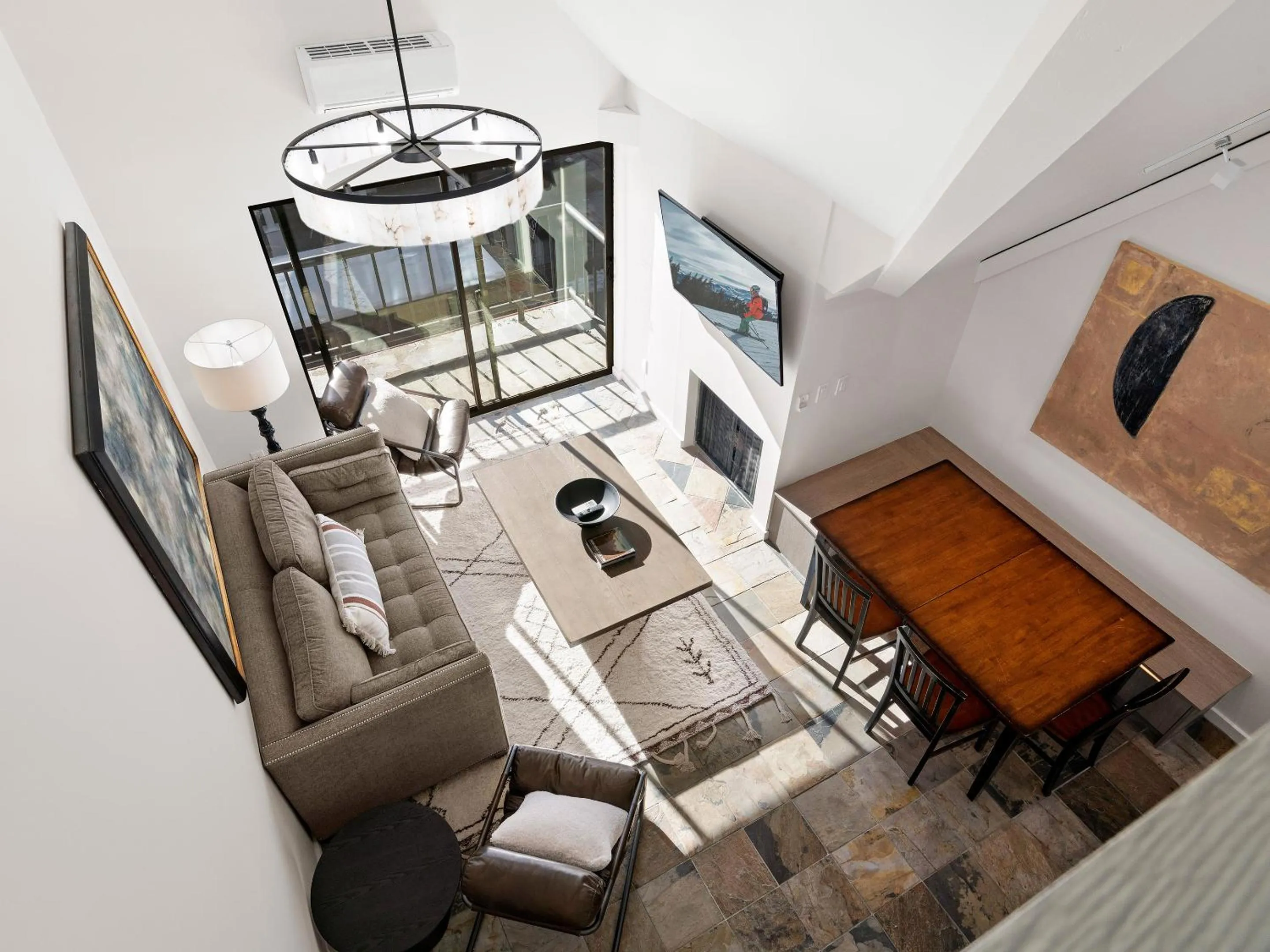 Seating area in The Lodge at the Mountain Village by All Seasons Resort Lodging