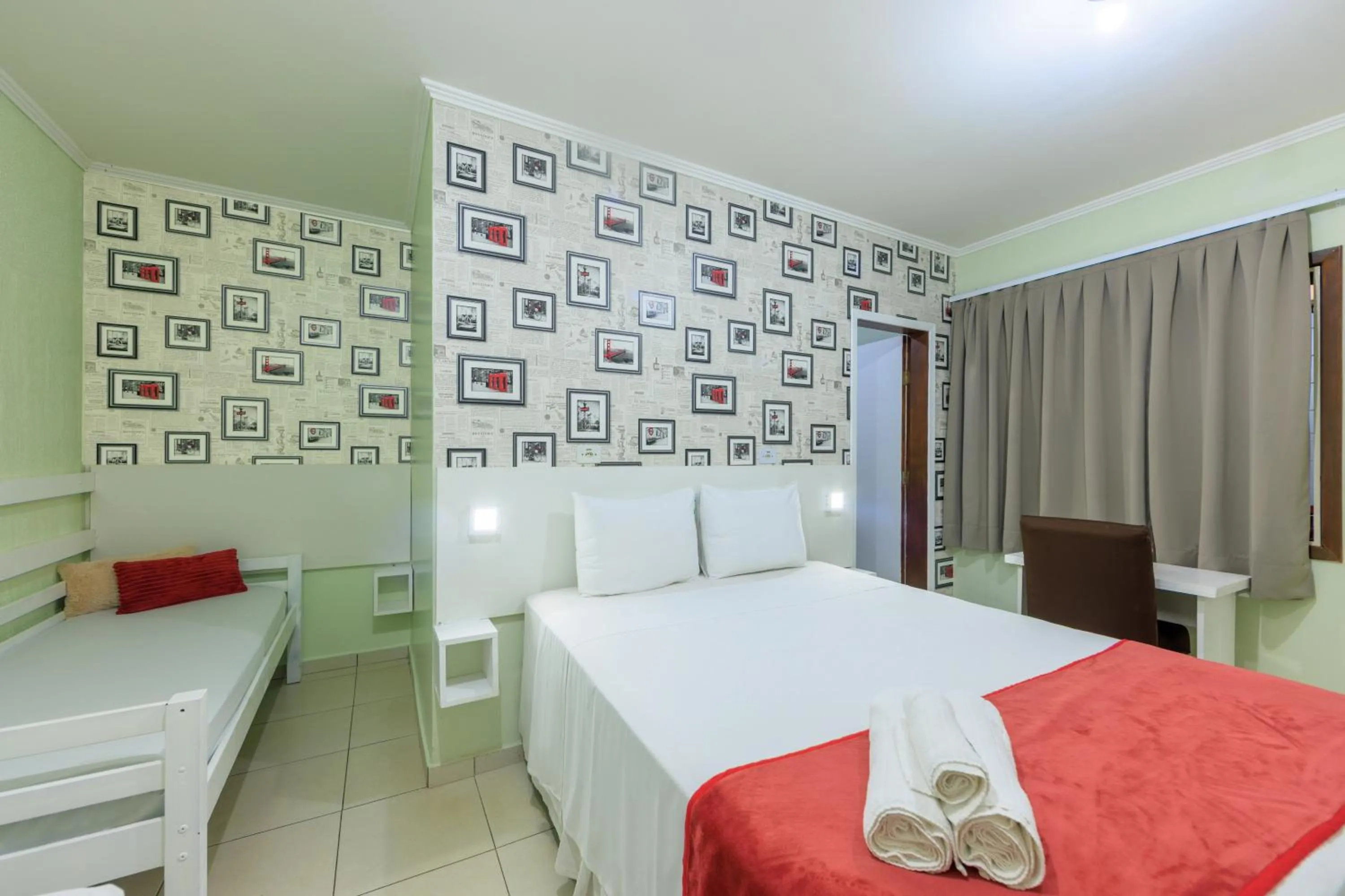 Bed in Hotel e Pousada Caroline