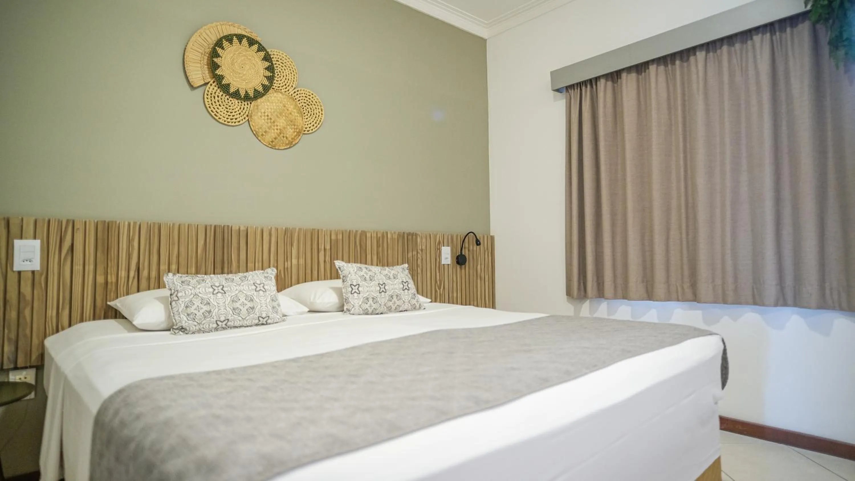 Bed in Hotel Ilhas do Caribe - Na melhor região da Praia da Enseada