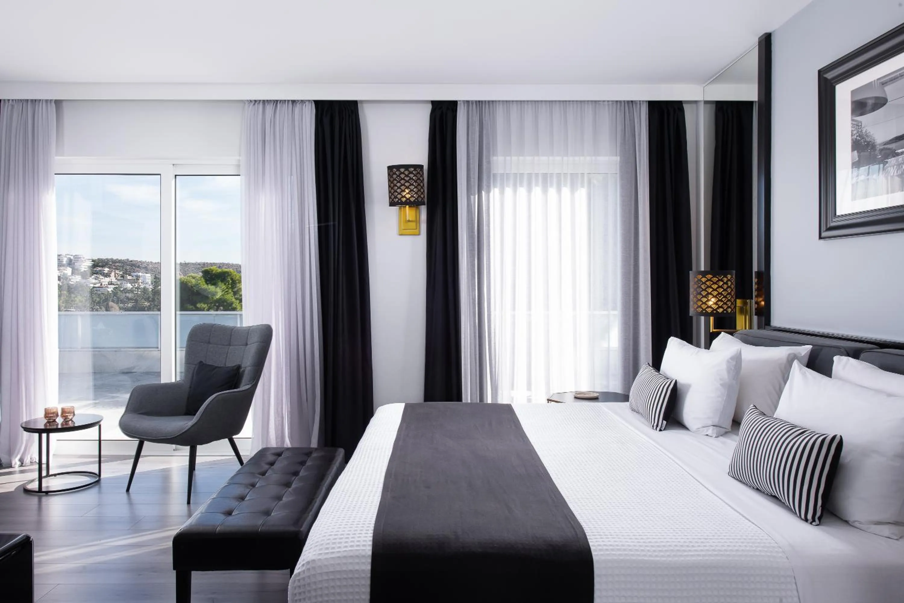 Bedroom, Bed in Athenian Riviera Hotel& Suites