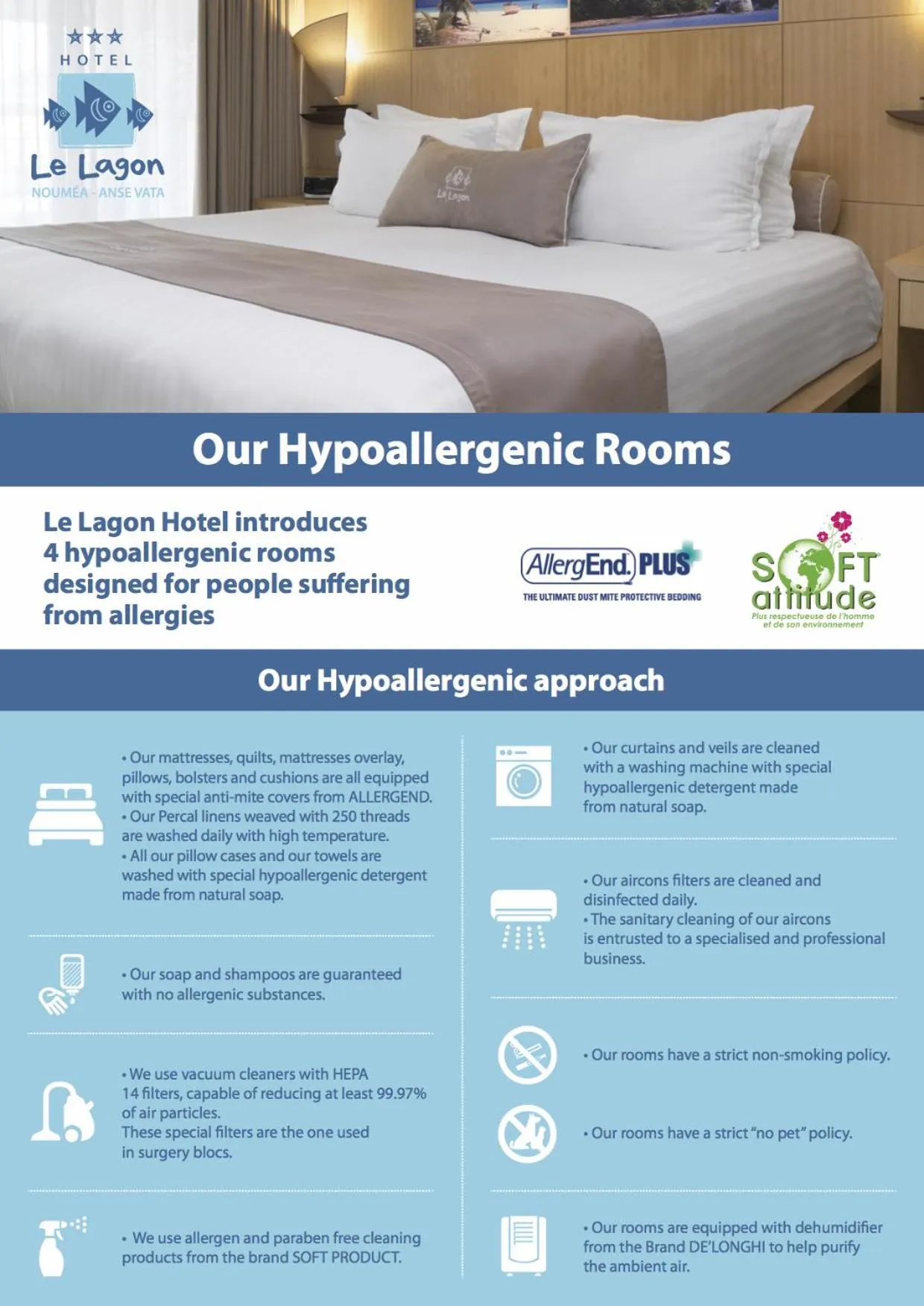 Logo/Certificate/Sign, Bed in Hôtel Le Lagon