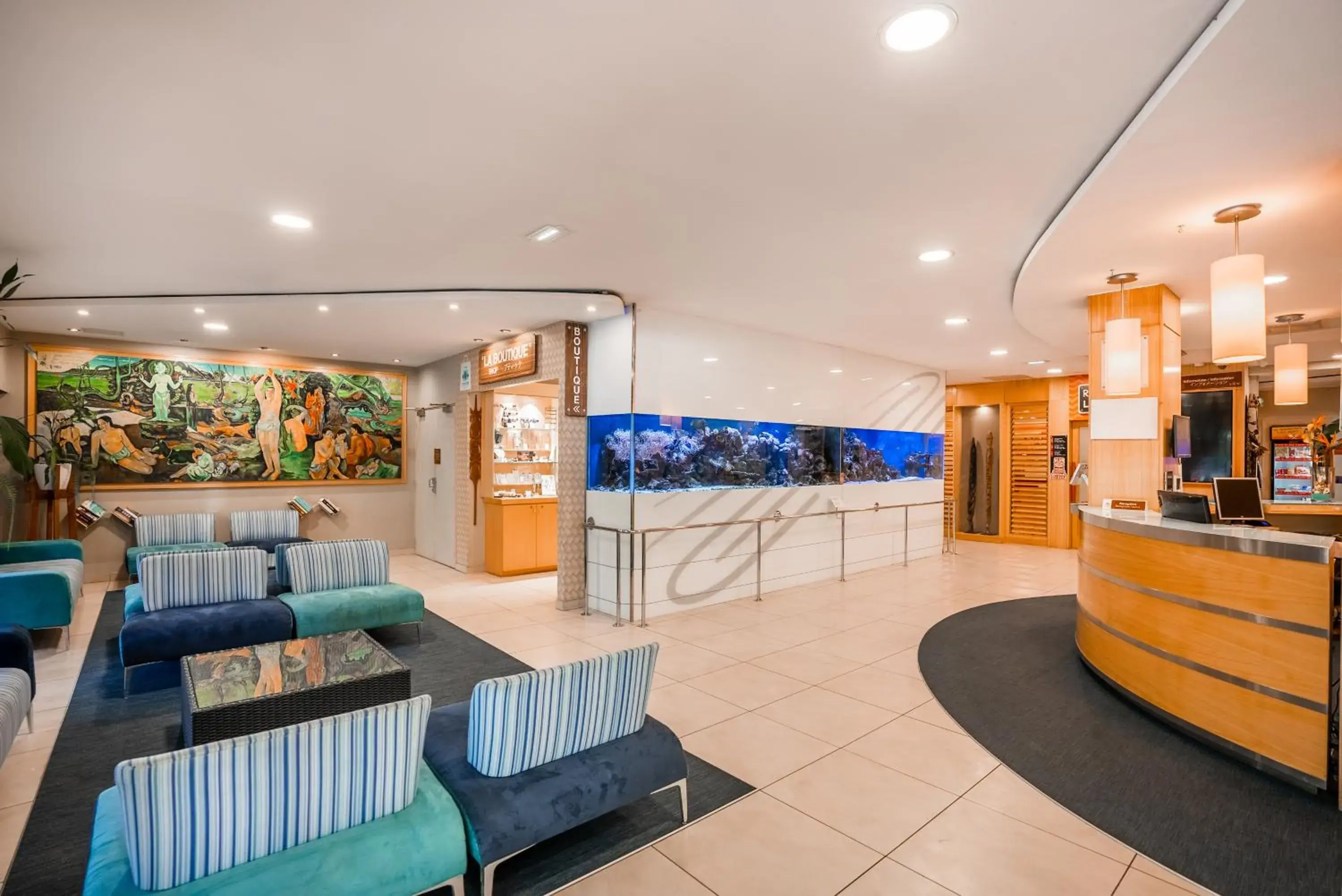 Lobby or reception in Hôtel Le Lagon Lobby or reception in Hôtel Le Lagon