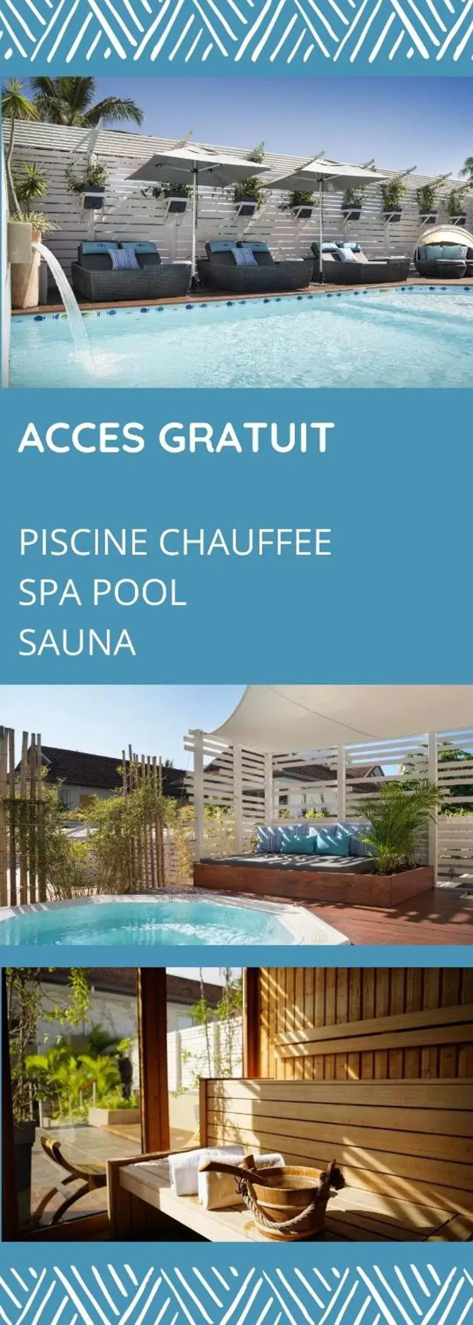 Swimming pool in Hôtel Le Lagon Swimming pool in Hôtel Le Lagon