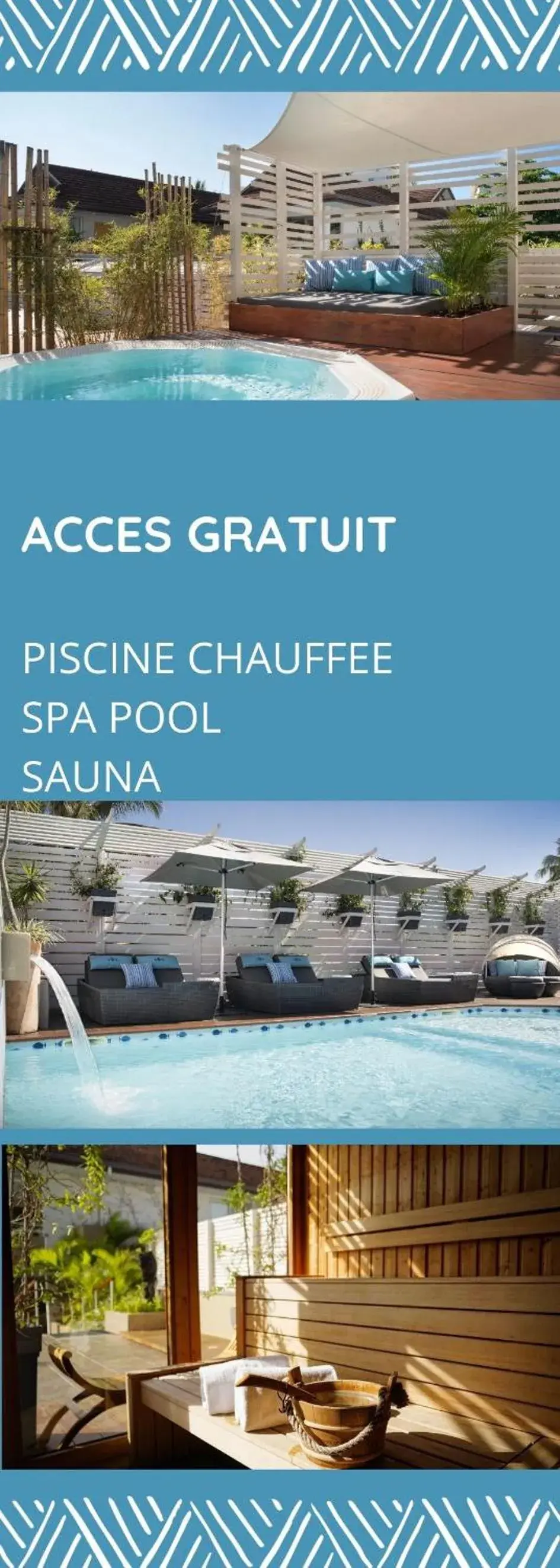 Swimming pool in Hôtel Le Lagon Swimming pool in Hôtel Le Lagon