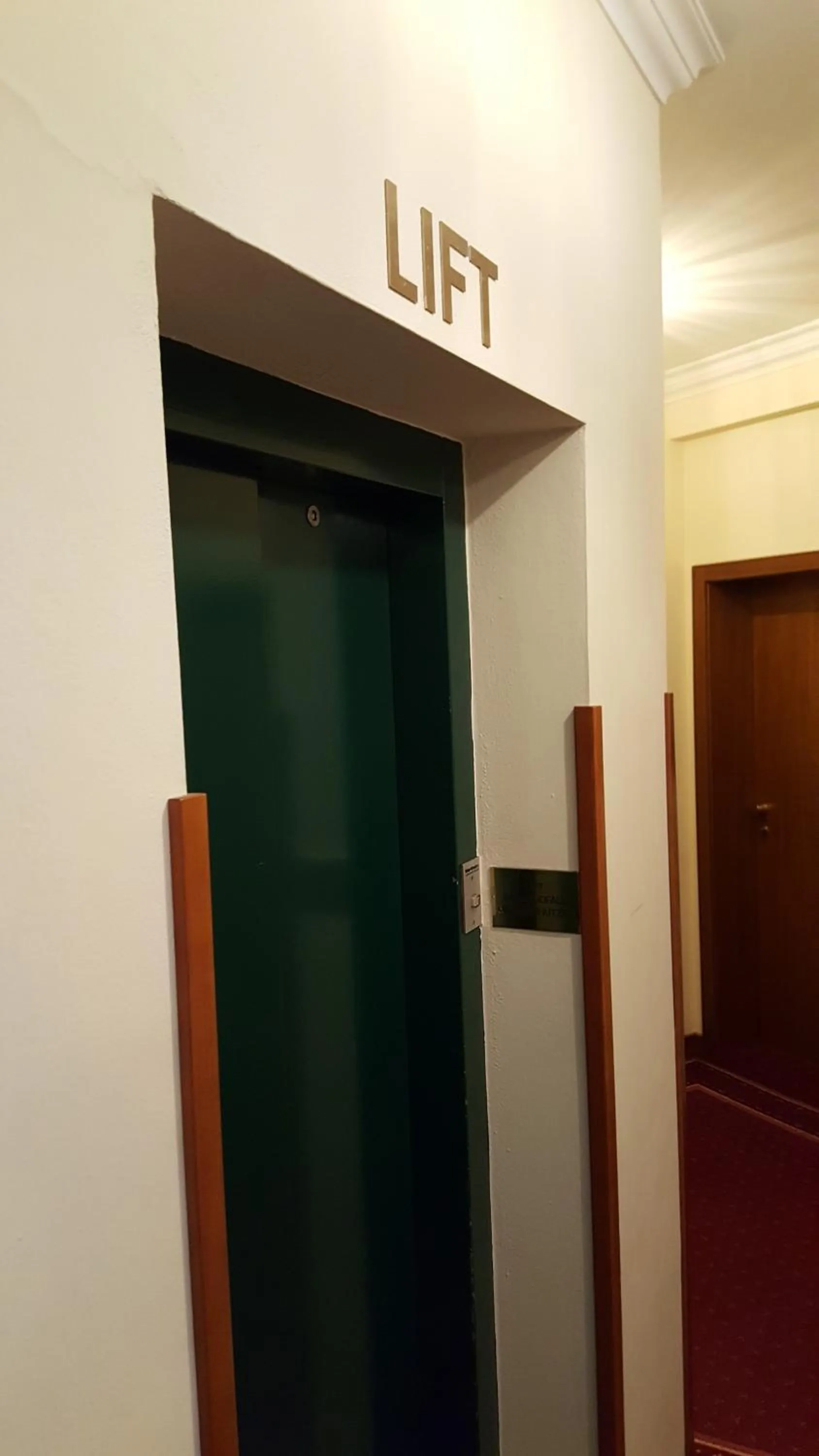 elevator in Paul's Hotel