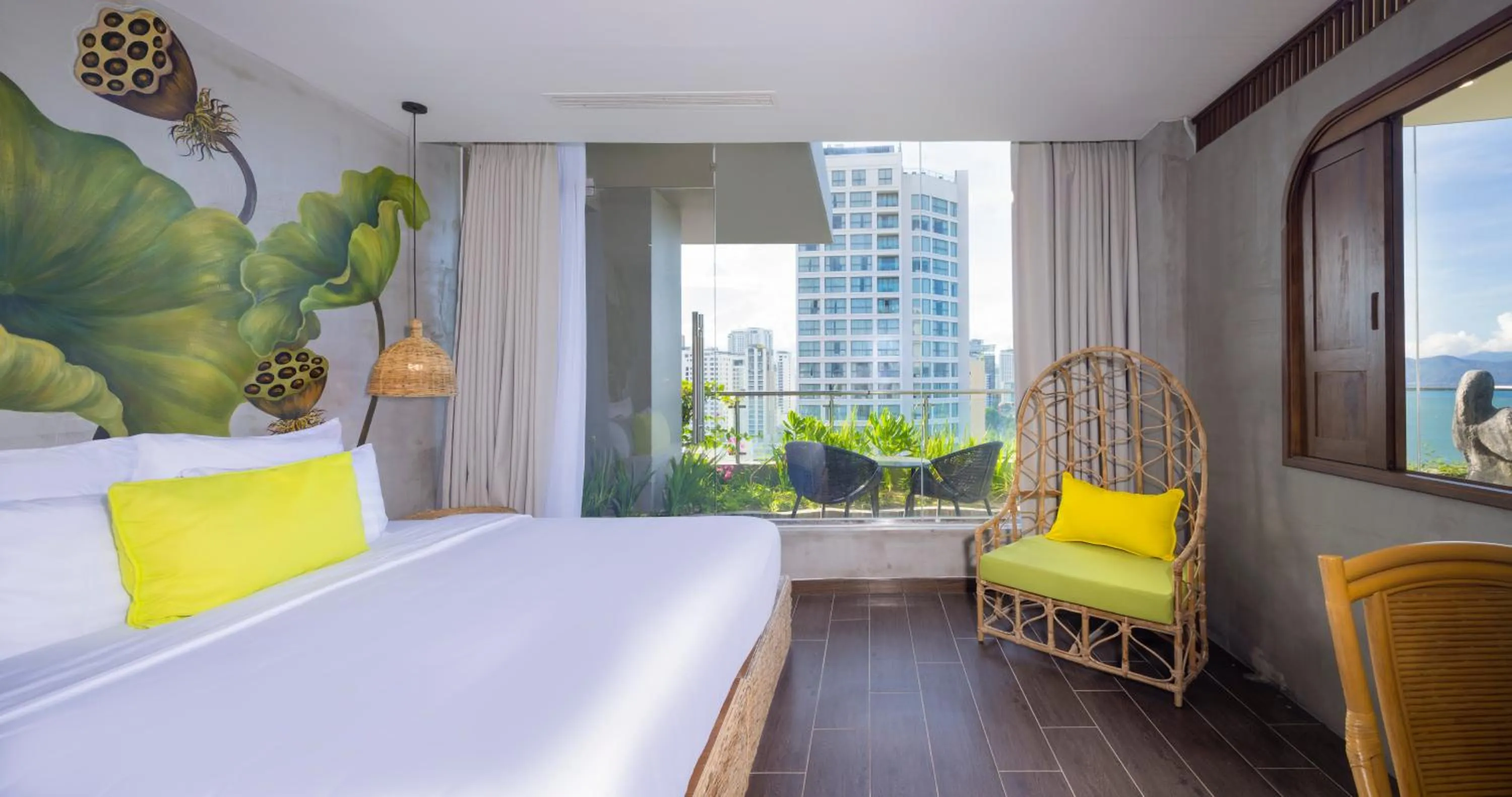 Balcony/Terrace, Bed in MissBamboo Hotel Nha Trang