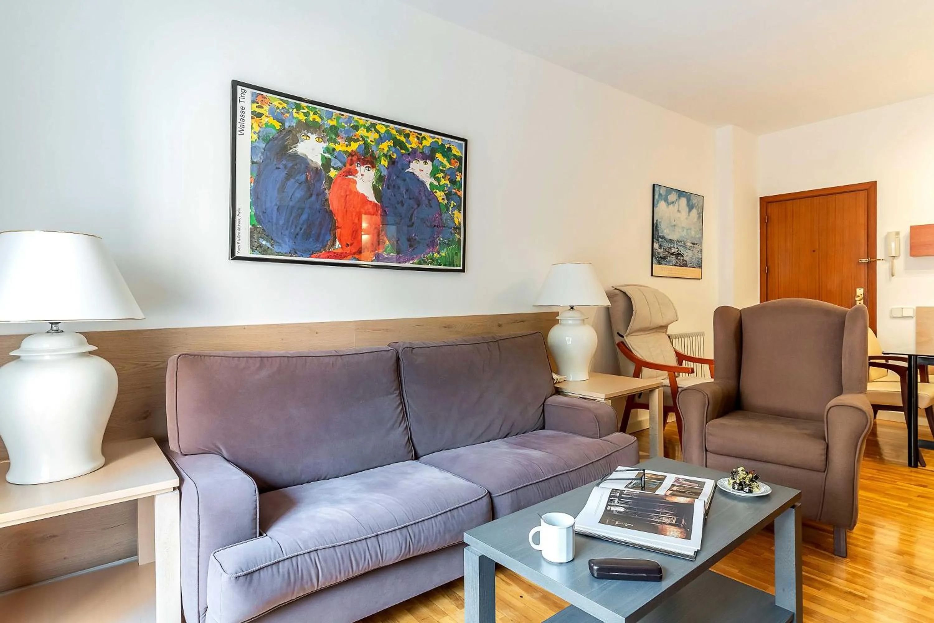 Living room in Aparthotel Bertrán