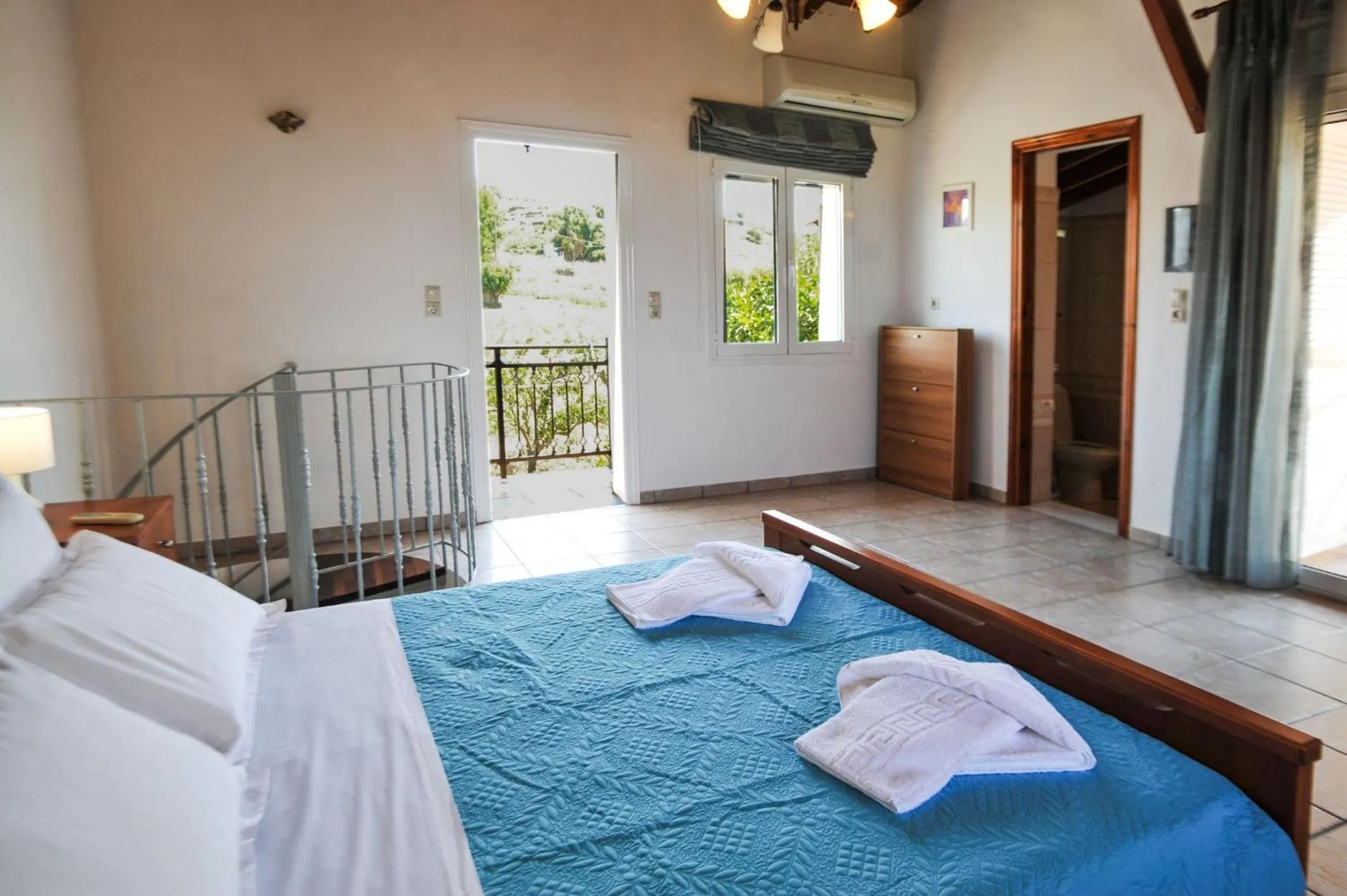 Bedroom, Bed in Romantic Corner Maisonette houses